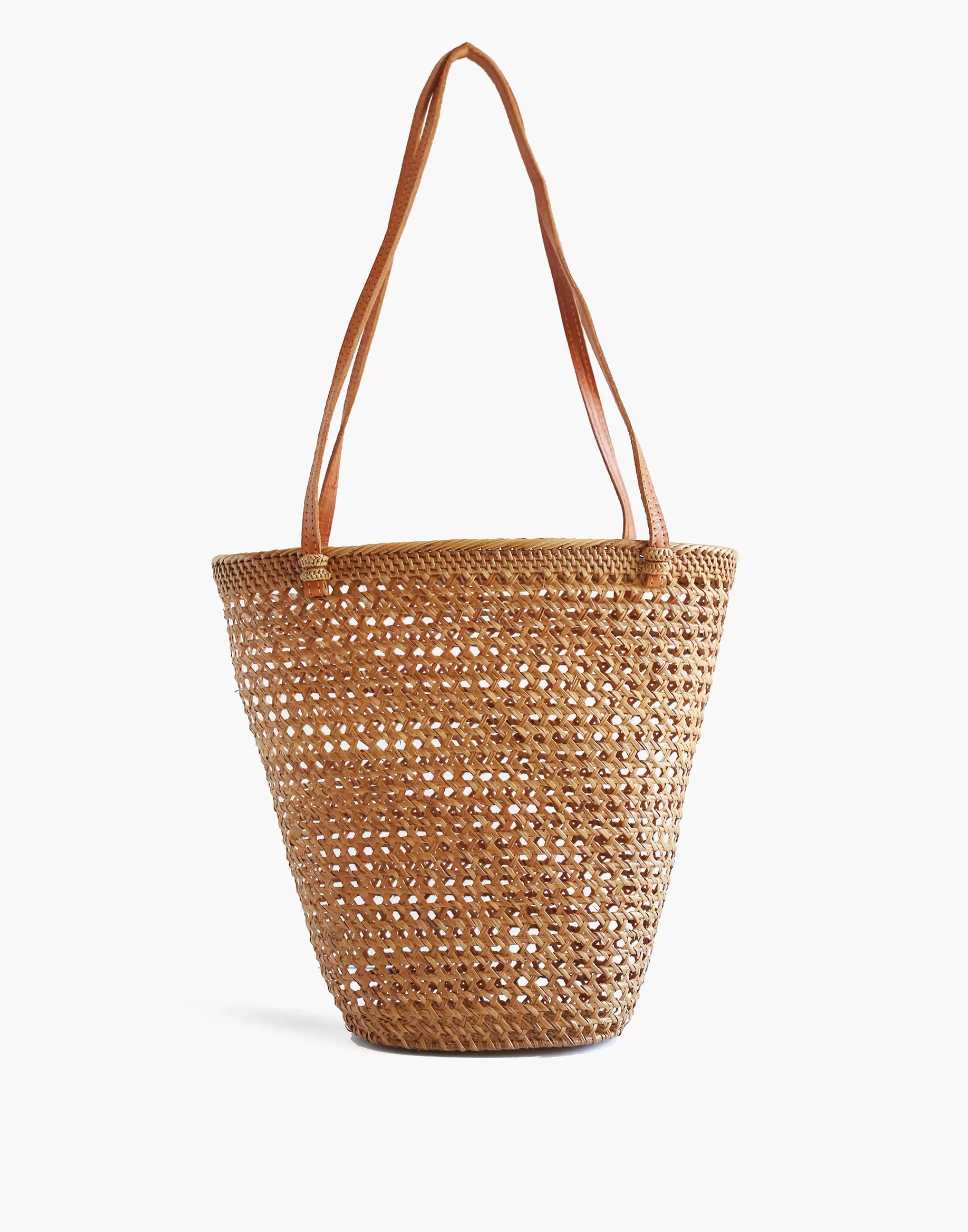 Madewell Totes>Rattan Isla Basket Tote Bag Natural