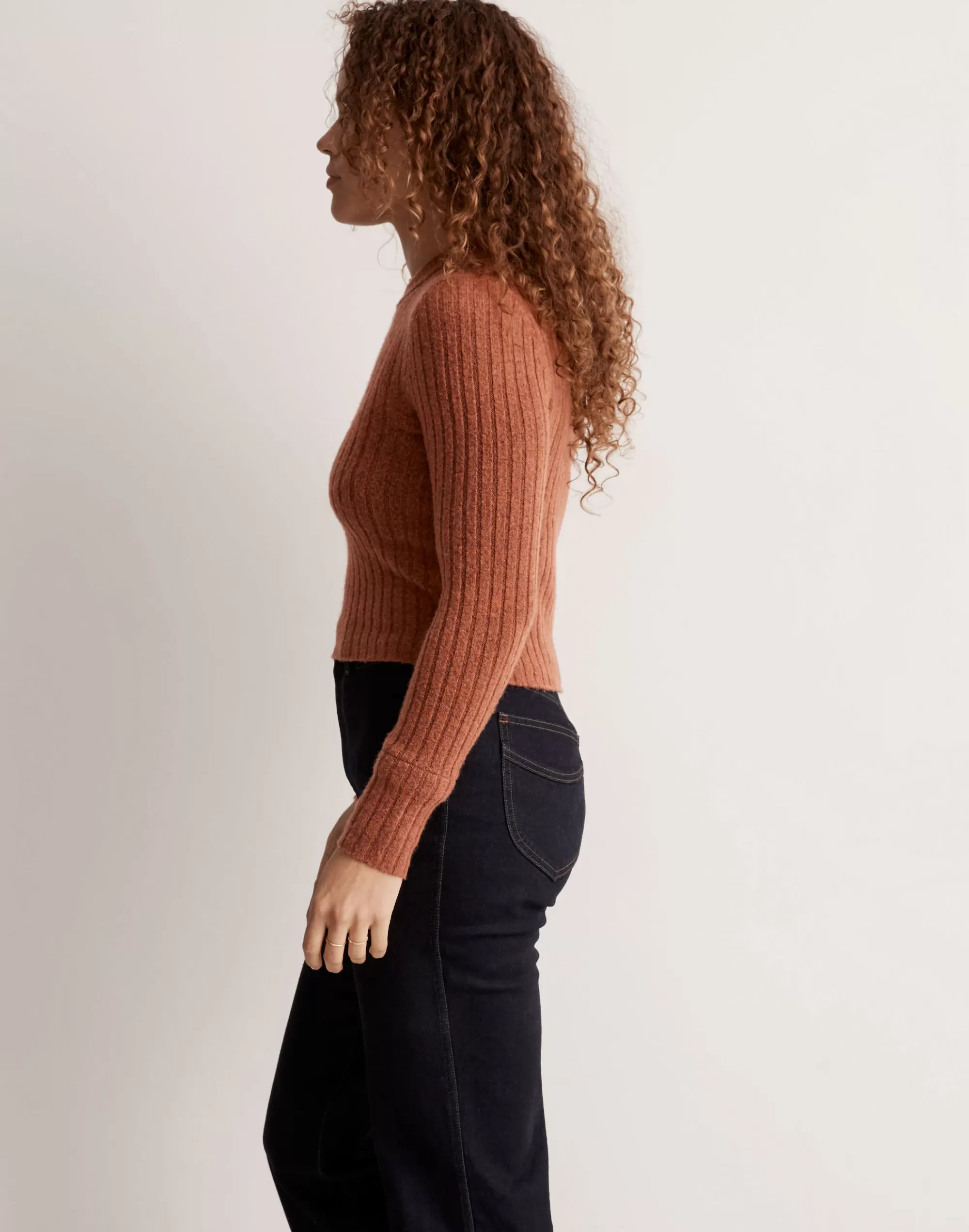 Madewell Sweaters>Readfield Pullover Sweater Hthr Cumin