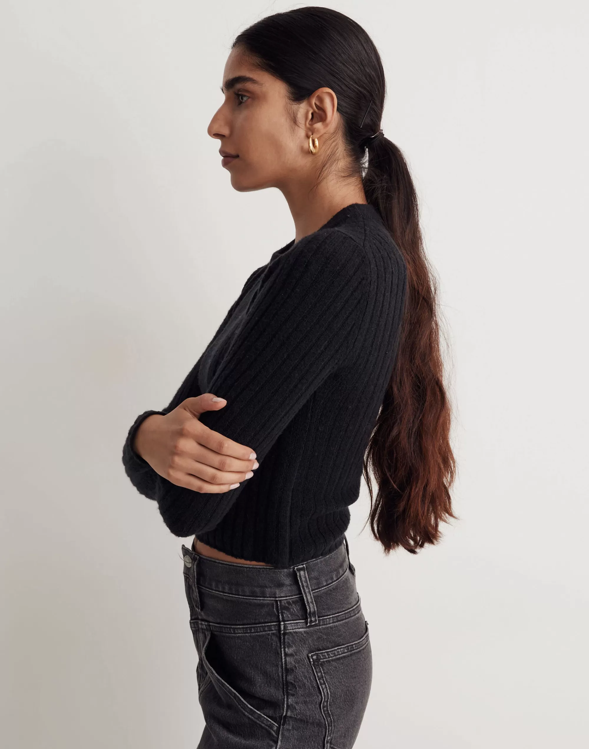 Madewell Sweaters>Readfield Pullover Sweater True Black