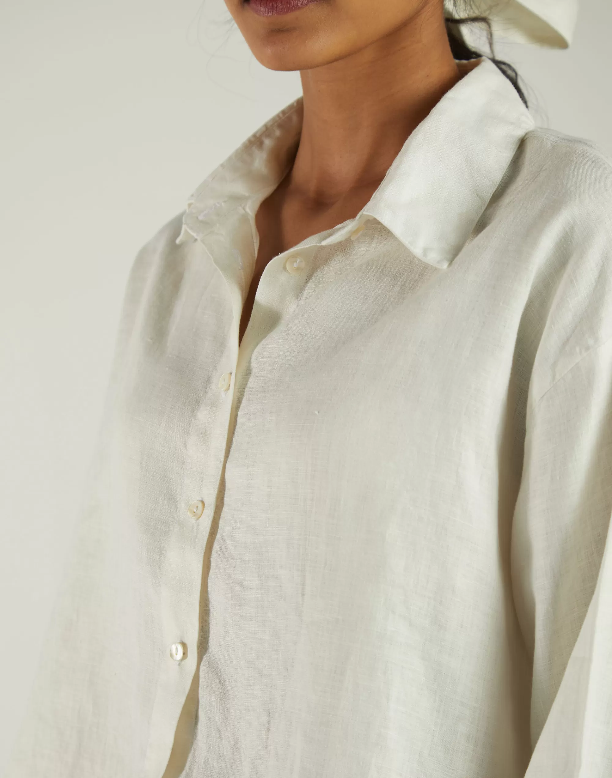 Madewell Tops & Shirts>Reistor Hemp Crop It Like Its's Hot Shirt Ivory White