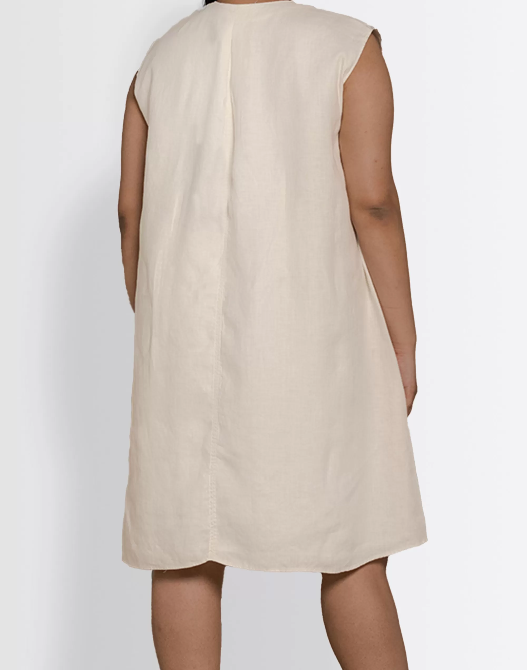 Madewell Dresses>Reistor Hemp Musical Dusk Tunic Dress Ivory White