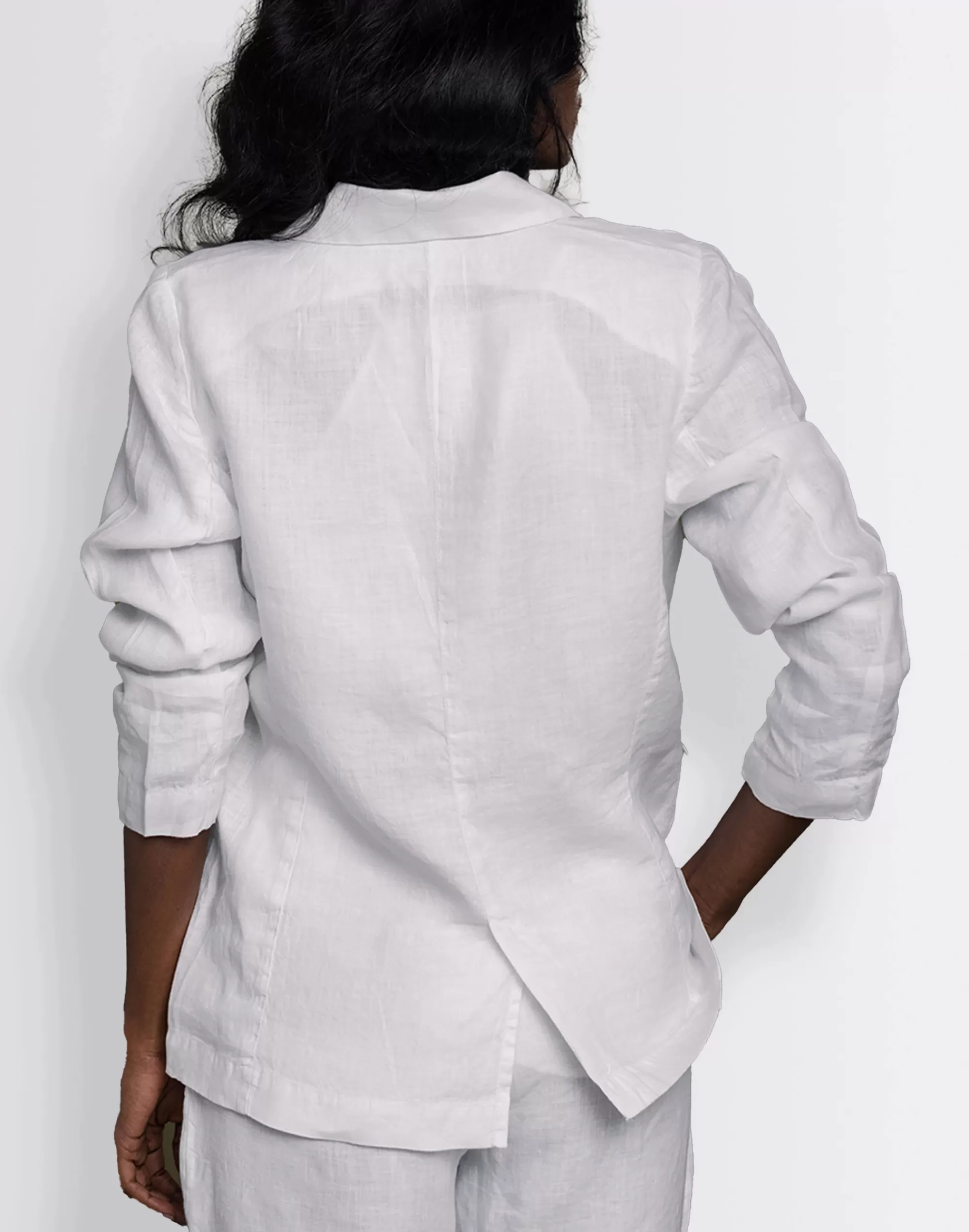 Madewell Blazers>Reistor Hemp She's Everything Blazer White