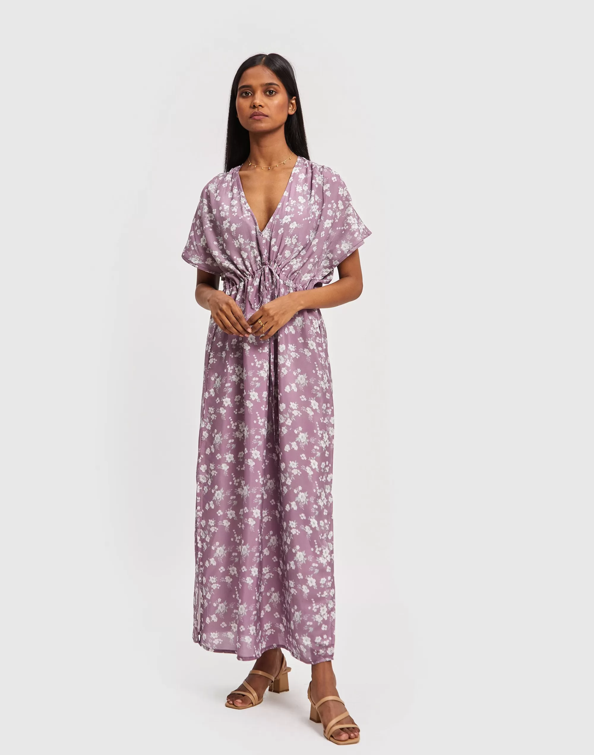 Madewell Dresses>Reistor Maxi Gathered Dress Purple