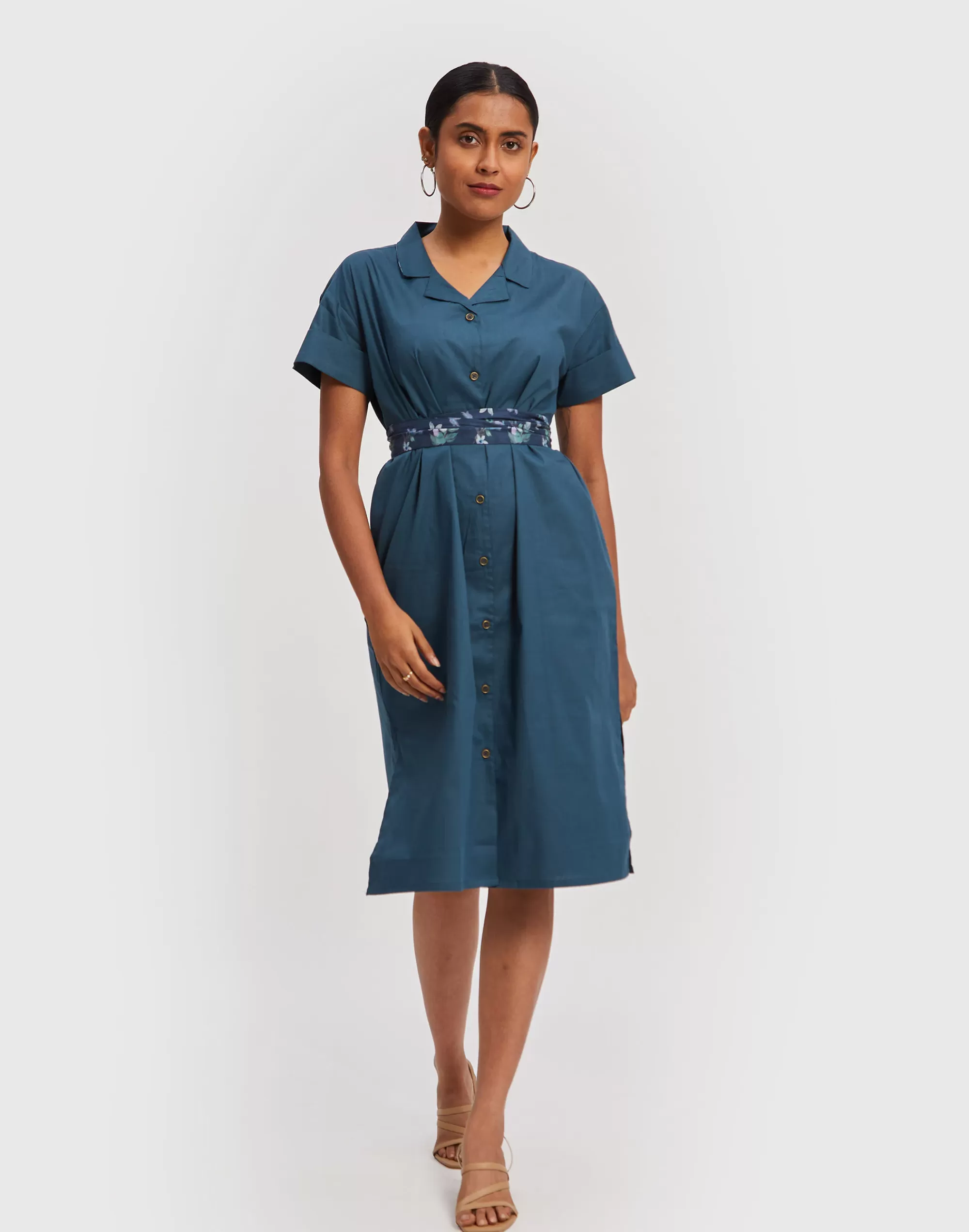 Madewell Dresses>Reistor Midi Shirt Dress Blue