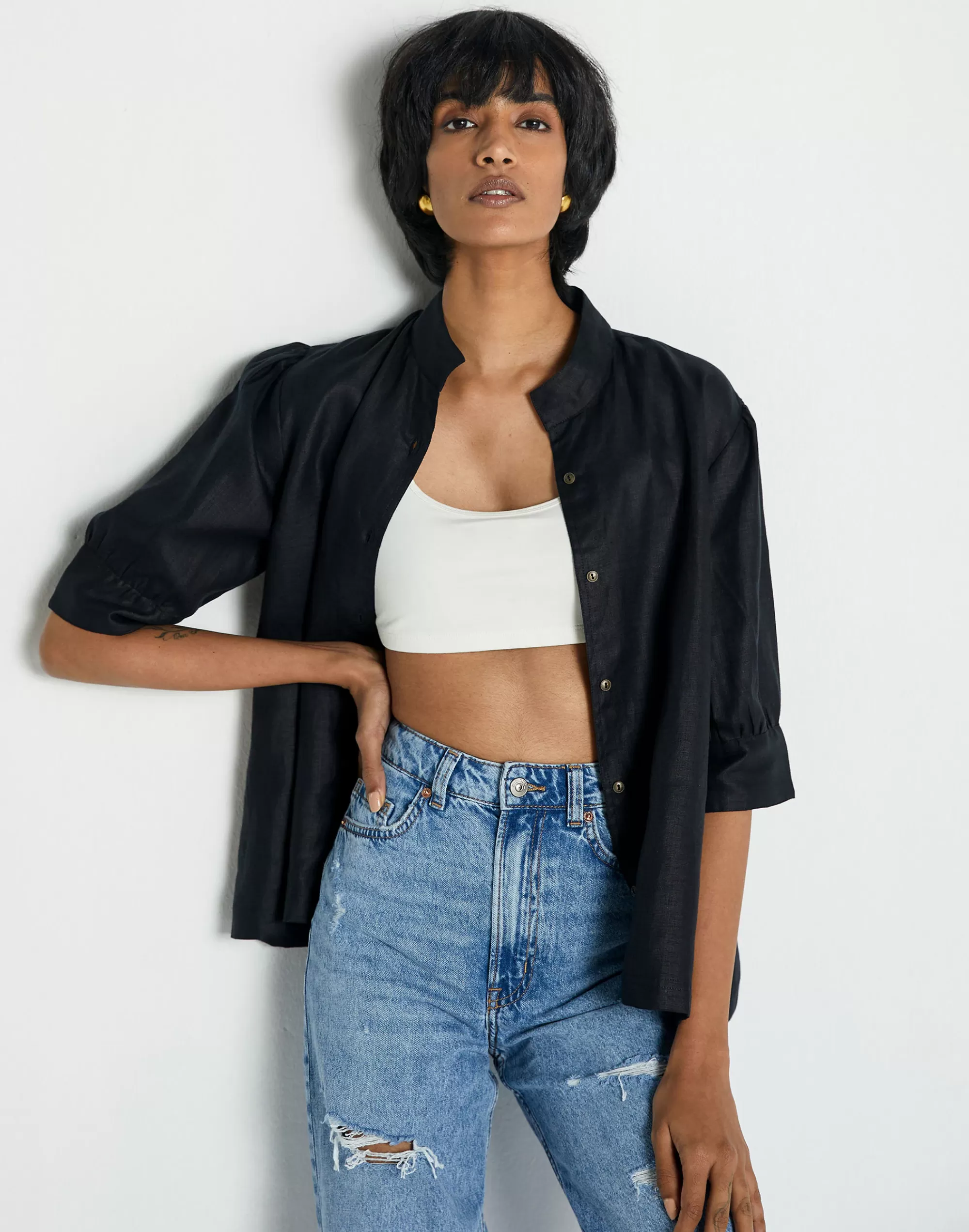 Madewell Tops & Shirts>Reistor Midnight Secrets Jacket Black