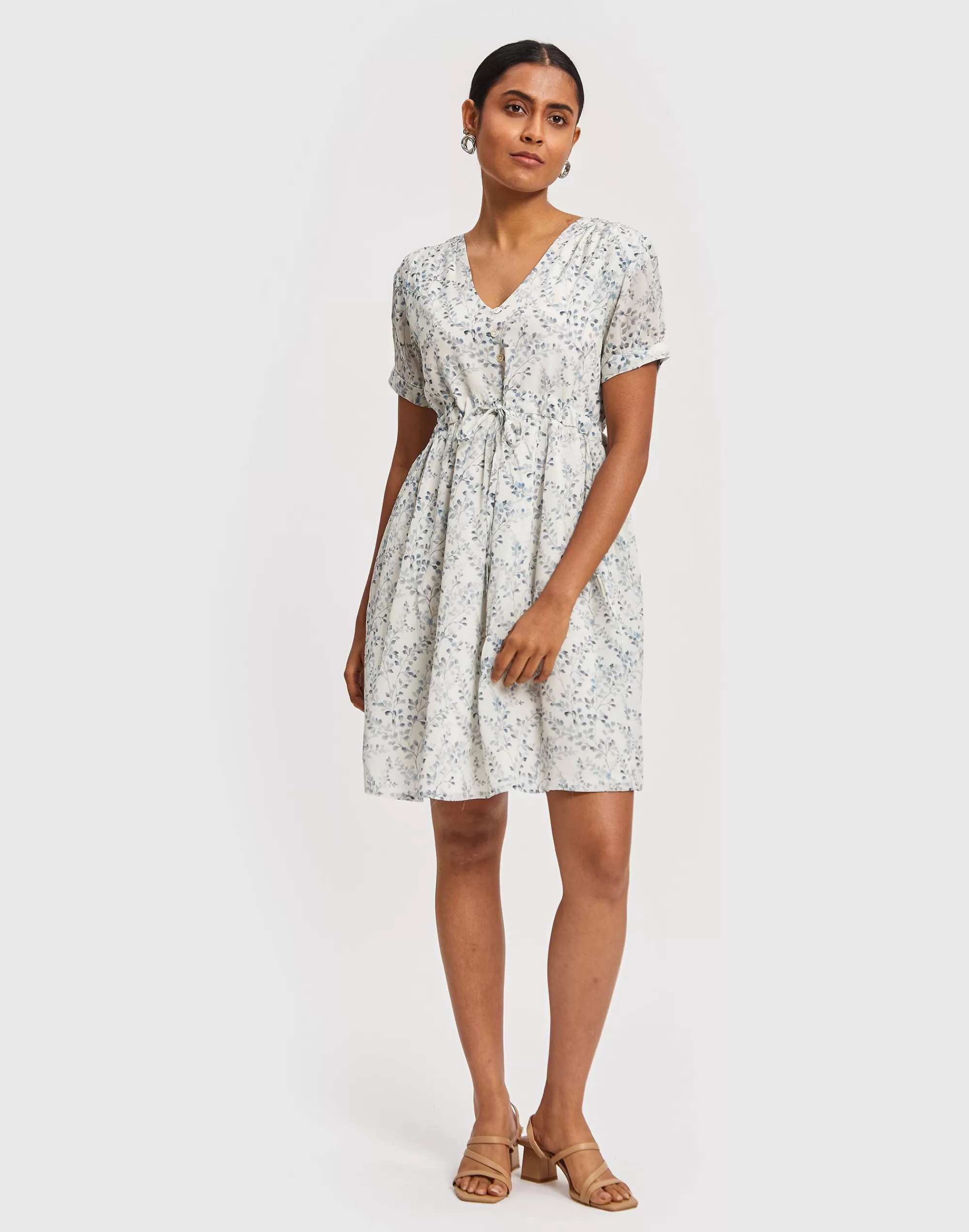 Madewell Dresses>Reistor Short Drawstring Dress White