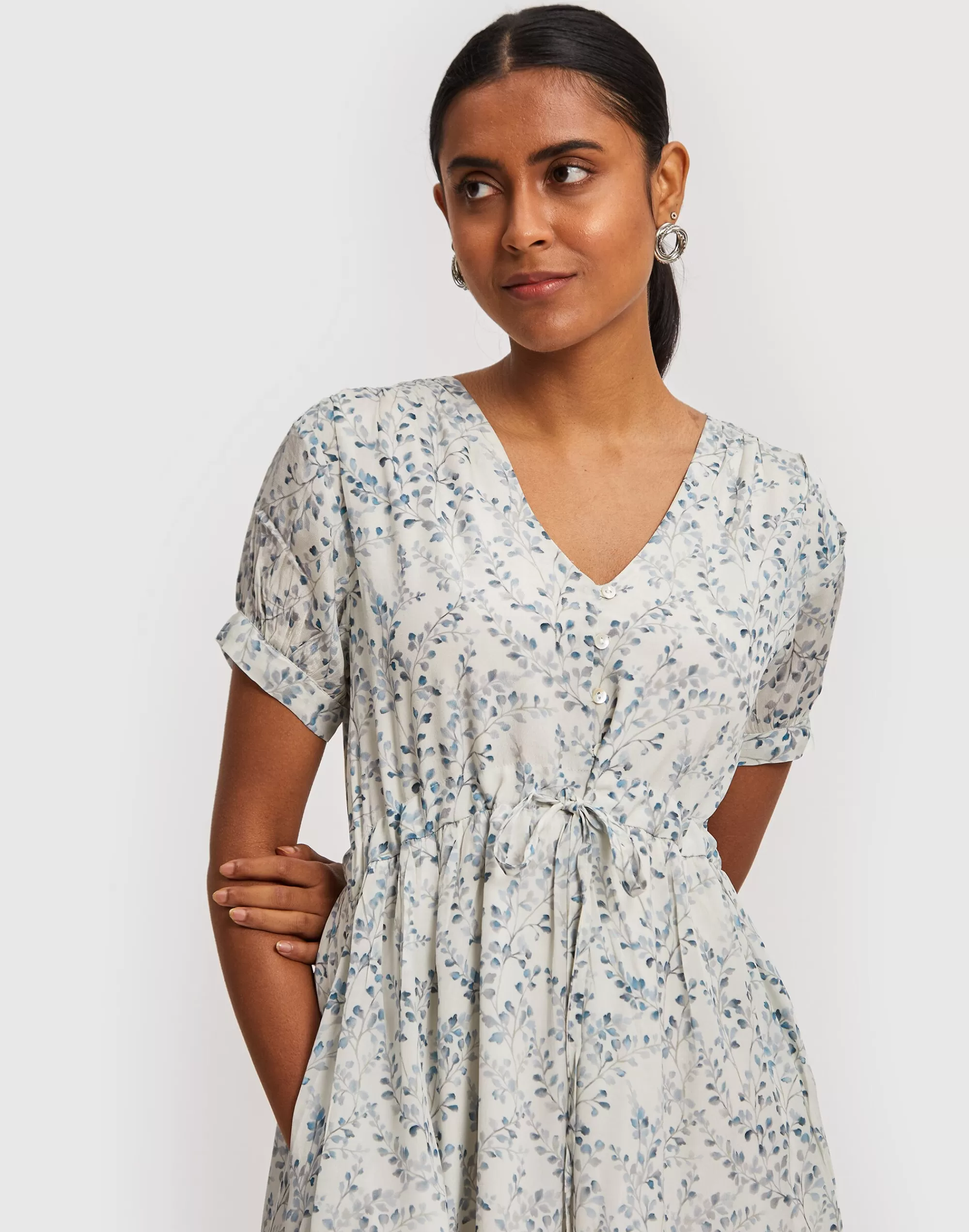 Madewell Dresses>Reistor Short Drawstring Dress White