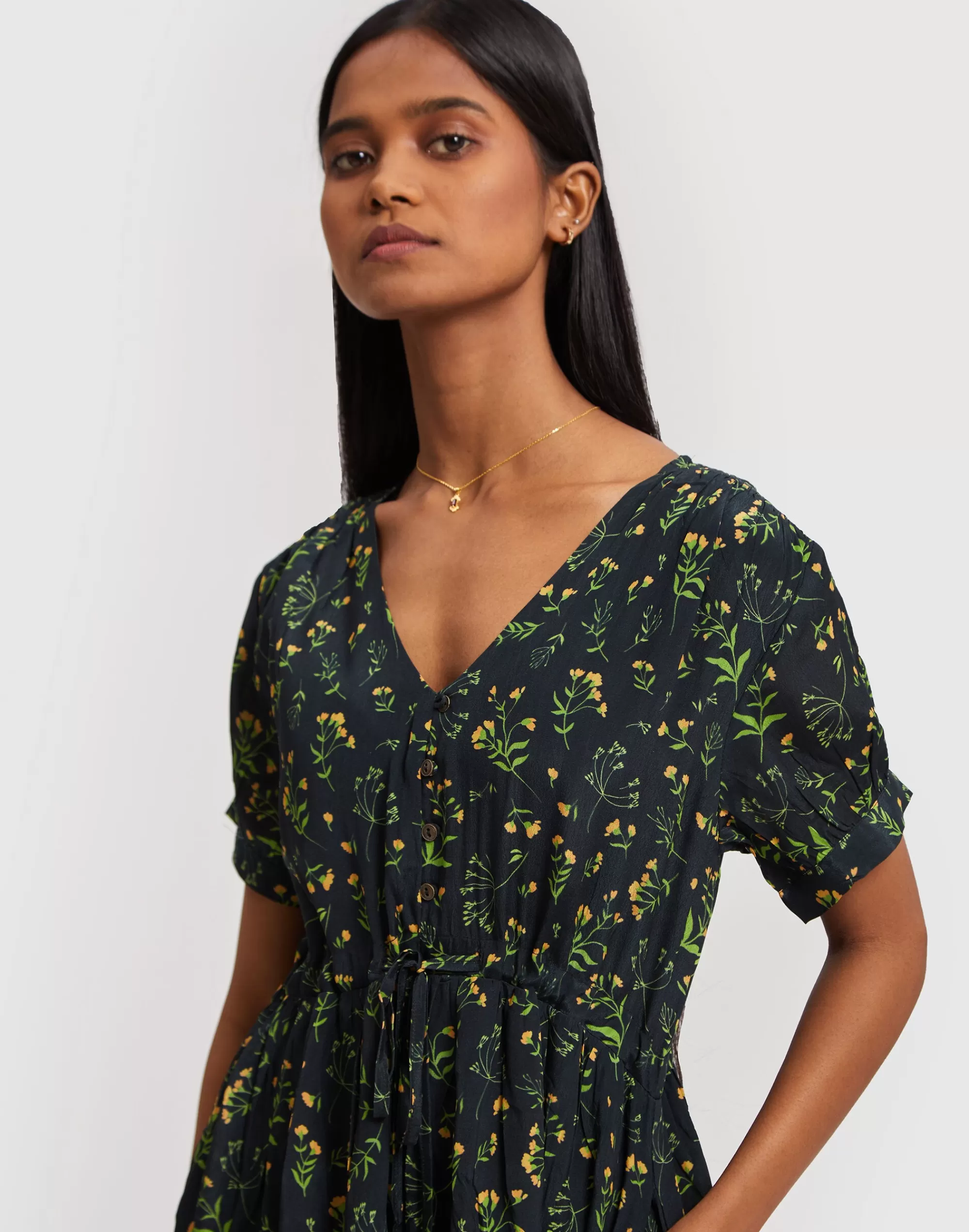 Madewell Dresses>Reistor Short Drawstring Dress Green