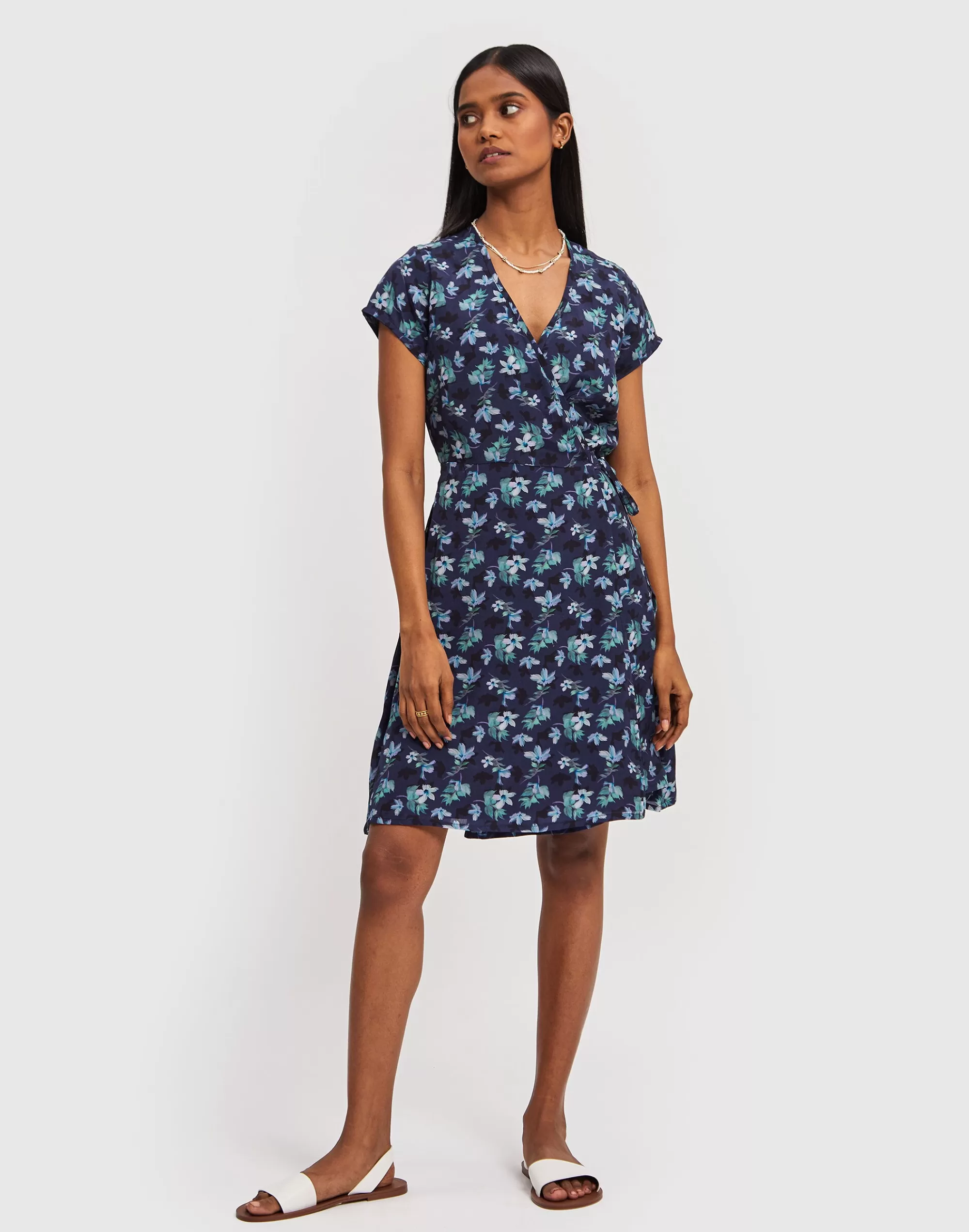 Madewell Dresses>Reistor Short Wrap Dress Blue