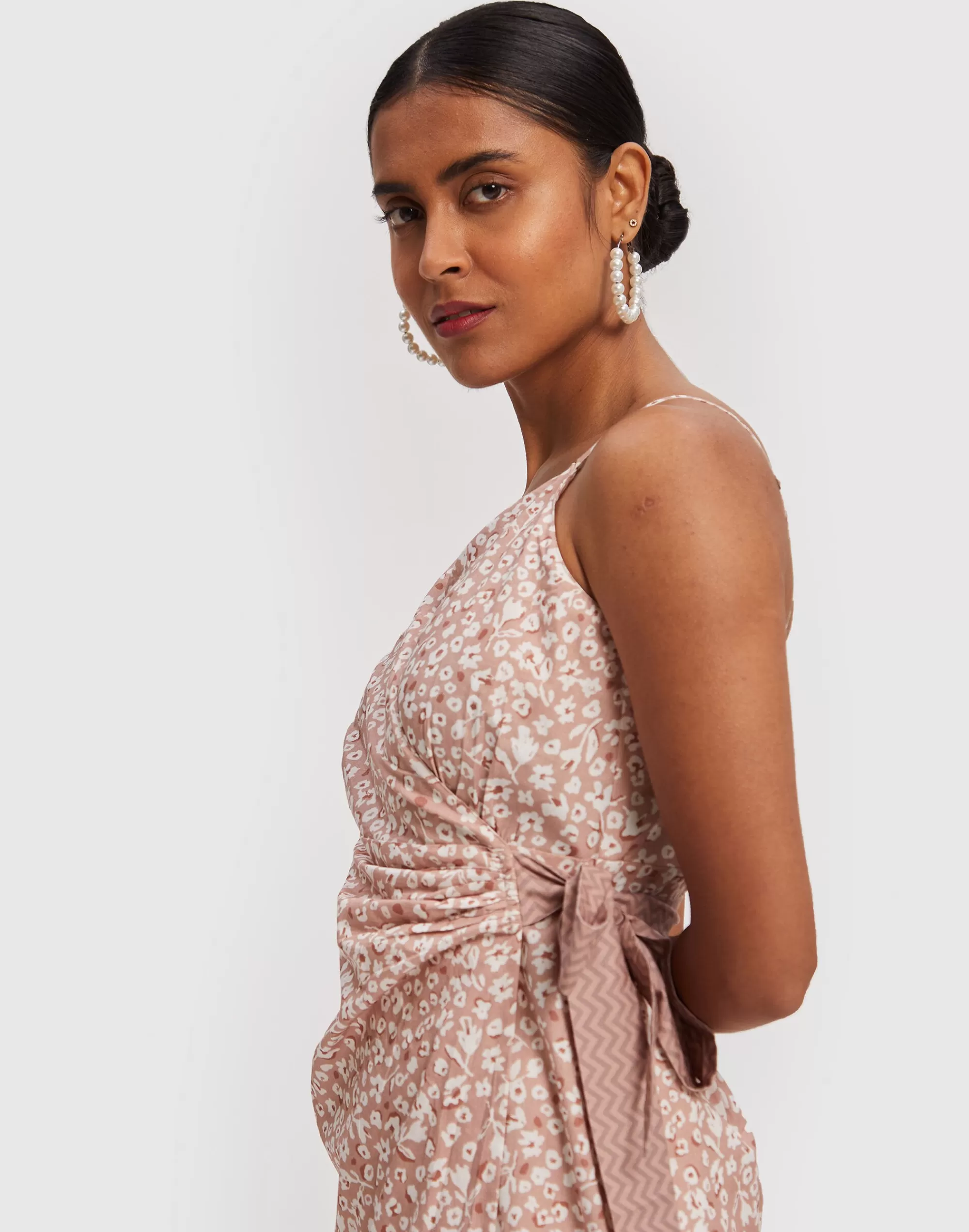 Madewell Dresses>Reistor Strappy Wrap Dress Light Pink