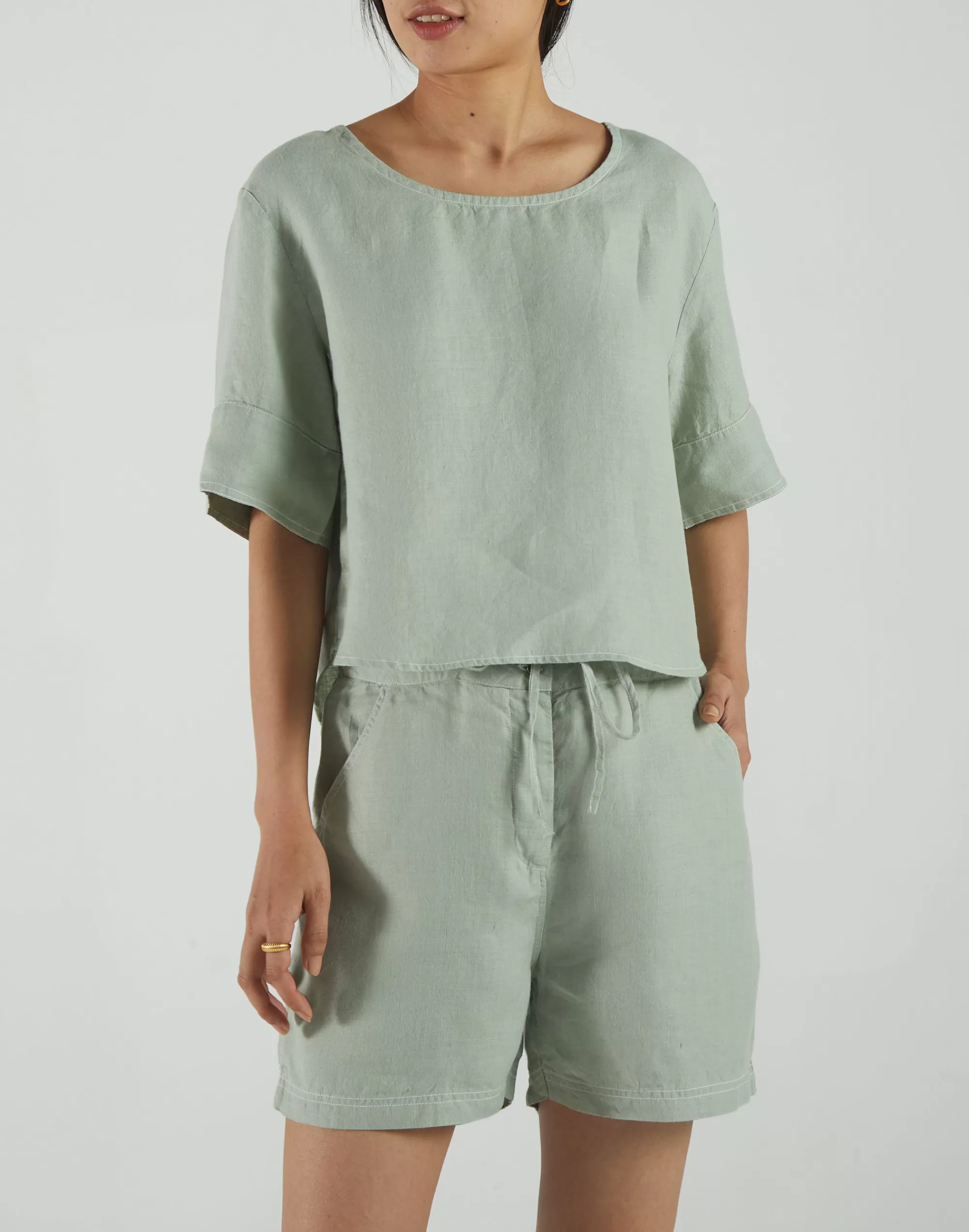 Madewell Shorts>Reistor Sunkissed Saltwater Shorts Green