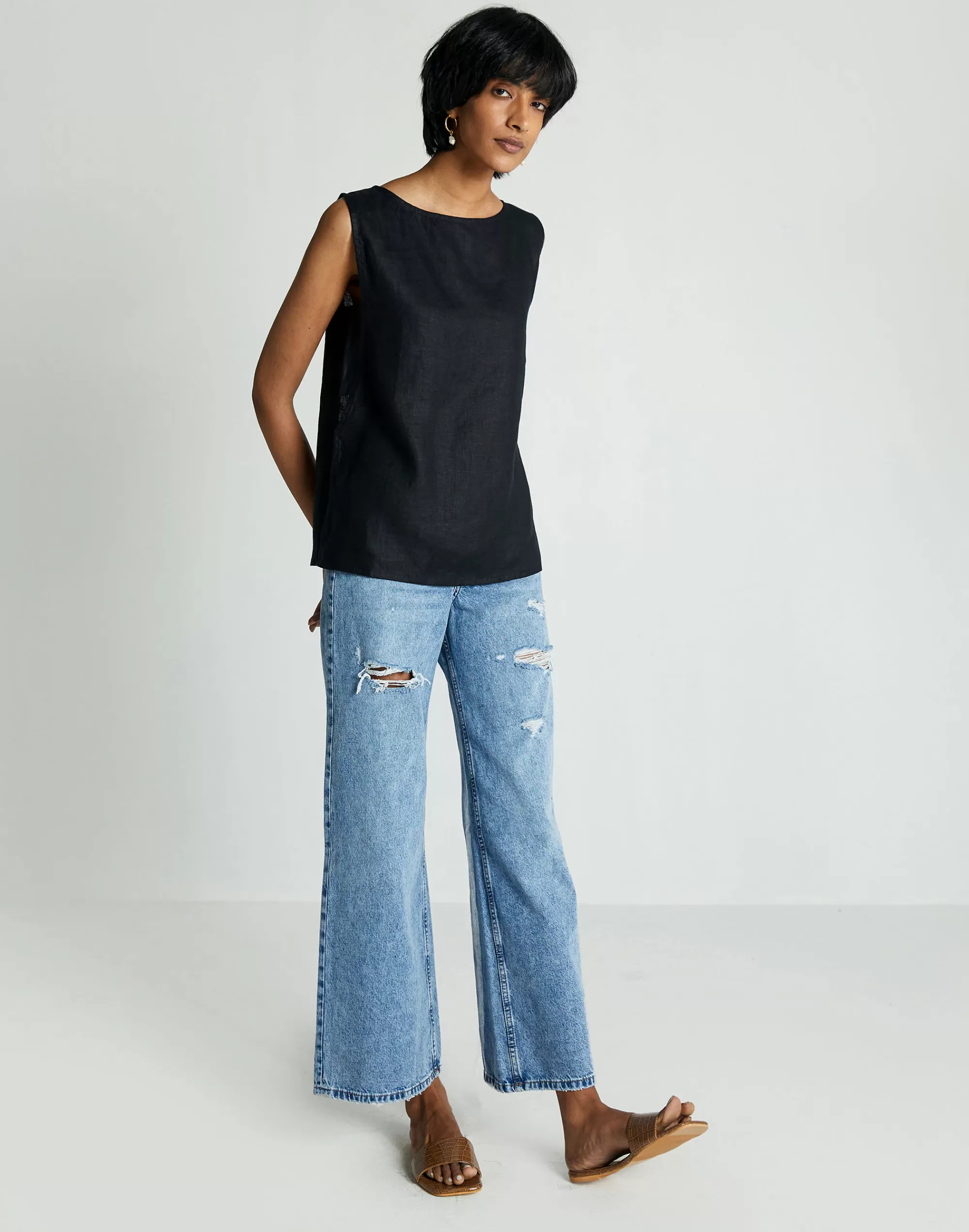 Madewell Tops & Shirts>Reistor The In Business Top Black