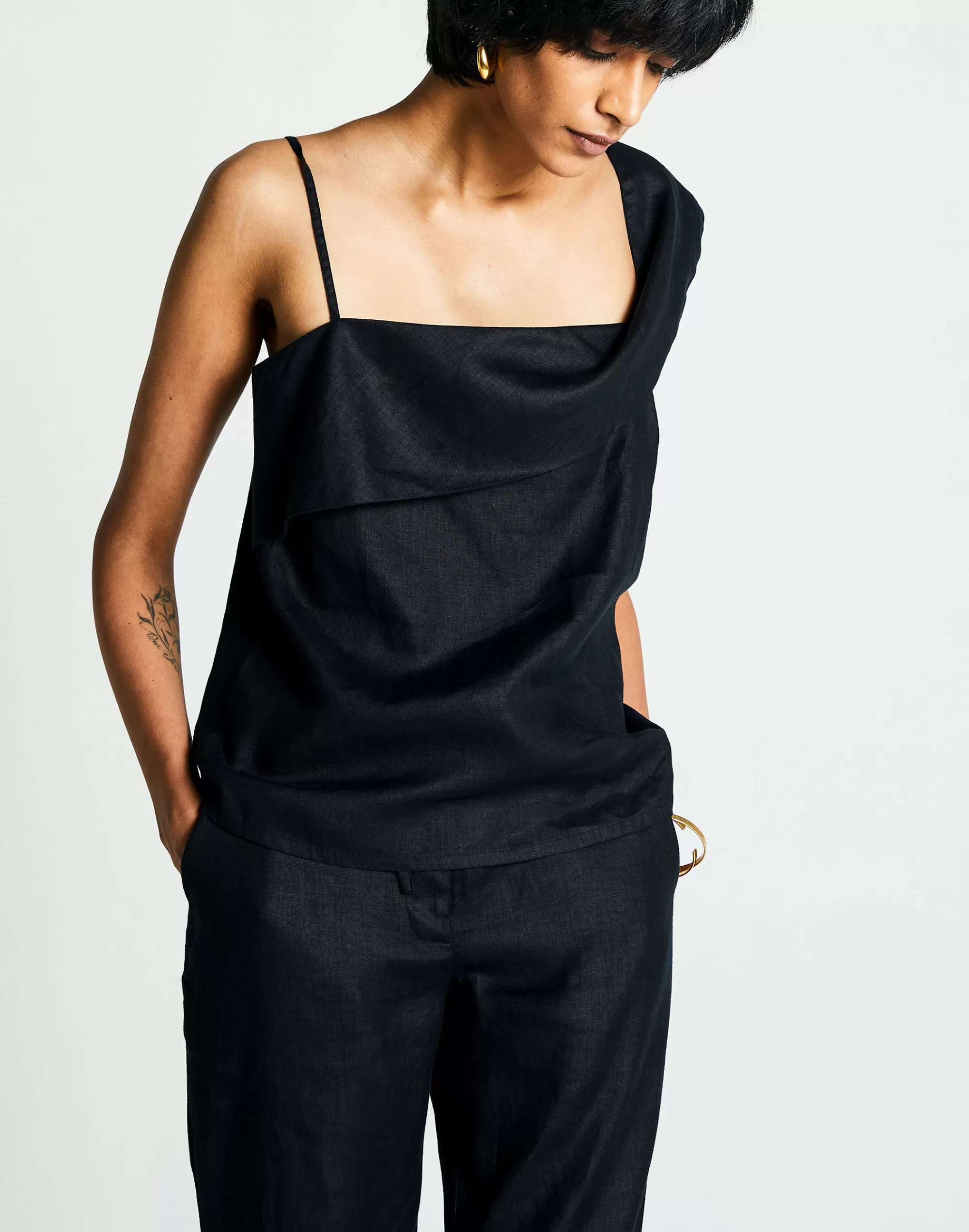 Madewell Tops & Shirts>Reistor The Wandering Wave Top Black