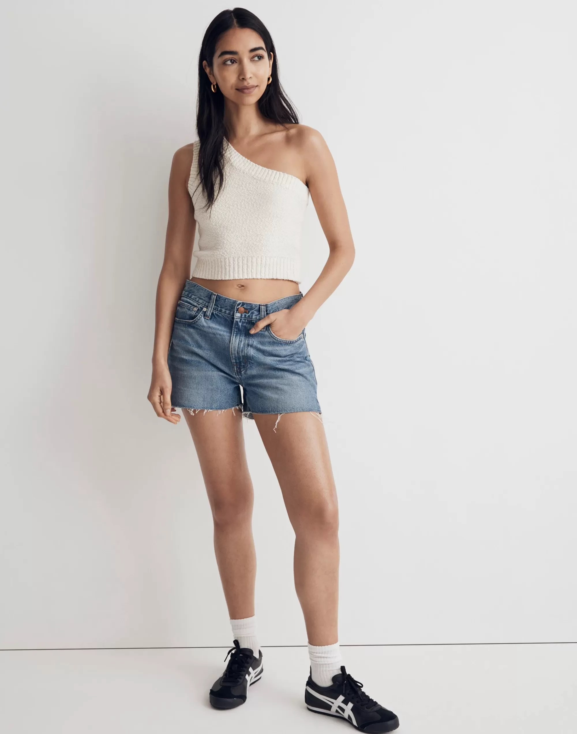 Madewell Relaxed Shorts>Relaxed Denim Shorts In : Side-Slit Edition Wisner Wash