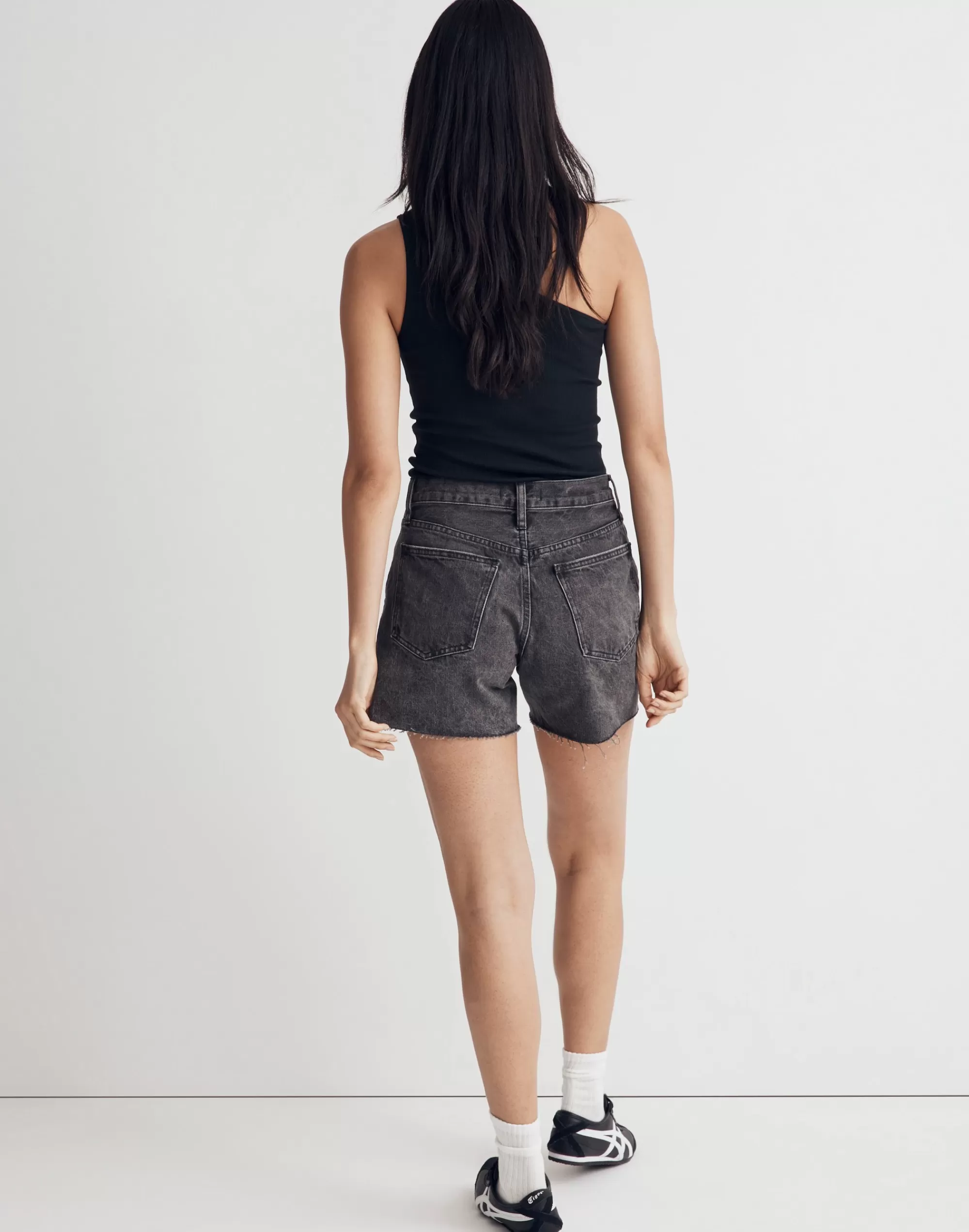 Madewell Shorts>Relaxed Mid-Length Denim Shorts In Bradbrook Wash