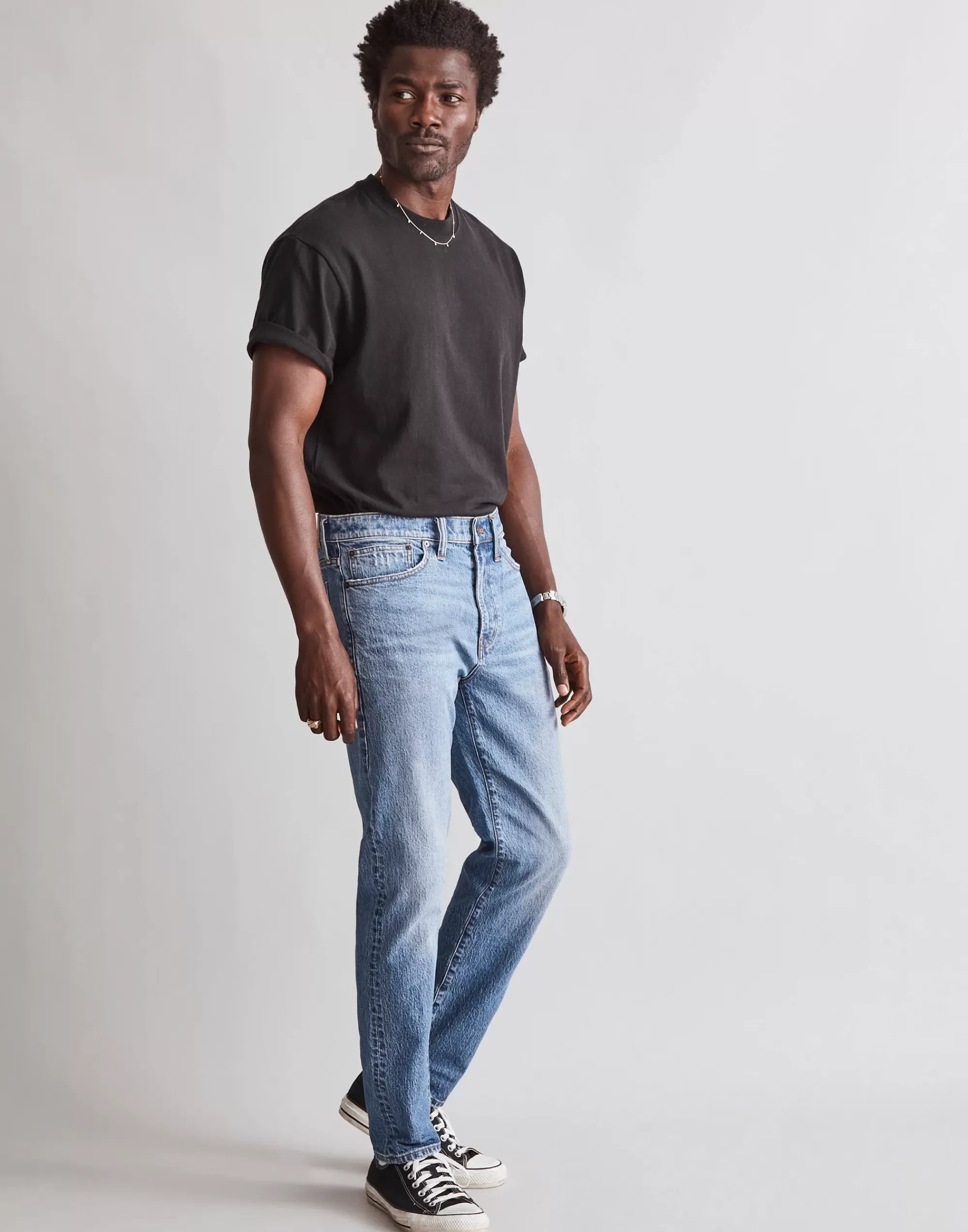 Madewell Relaxed Taper Jeans>Relaxed Taper Jeans In Marcey Wash