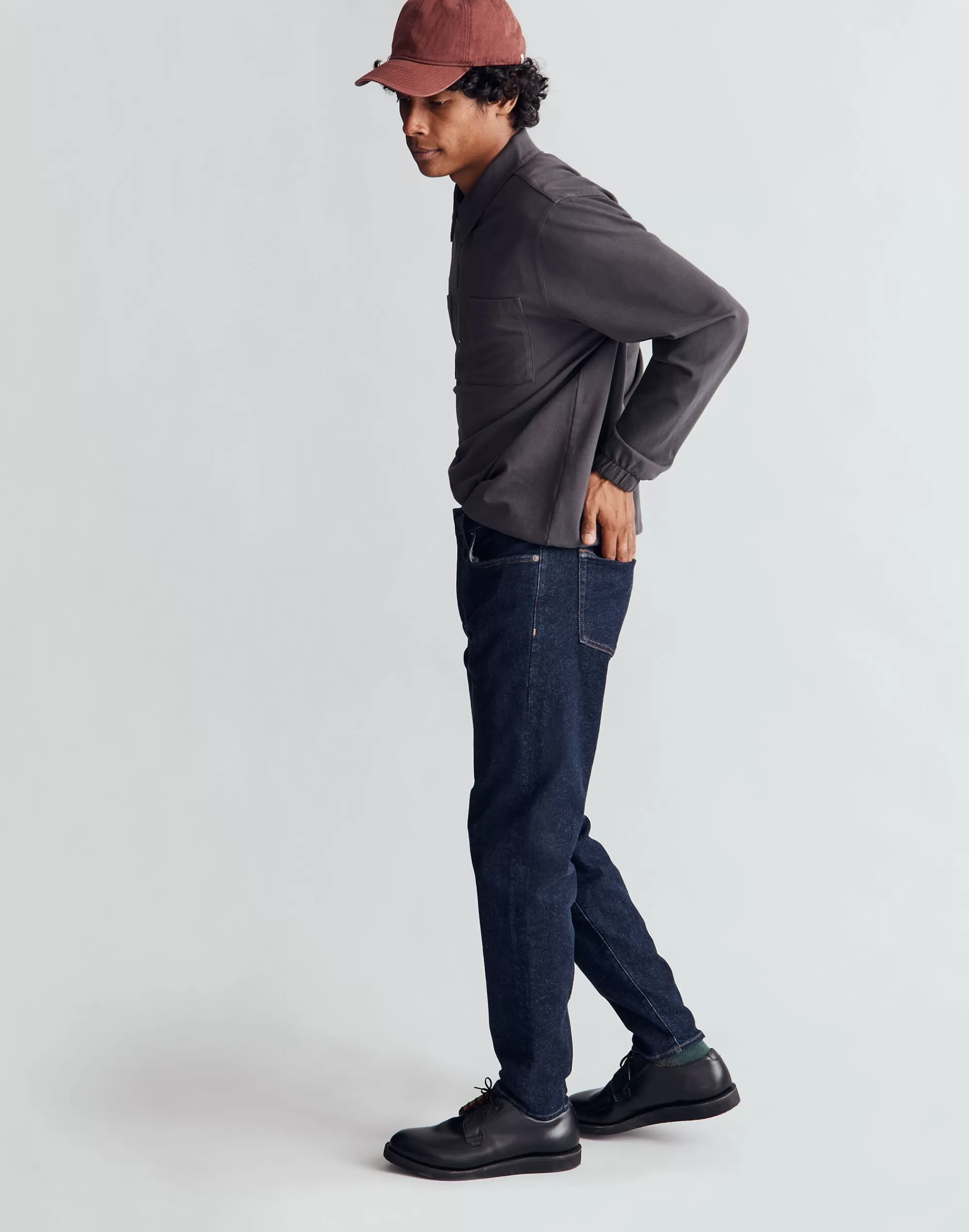 Madewell Relaxed Taper Jeans>Relaxed Taper Jeans In Dark Rinse Wash