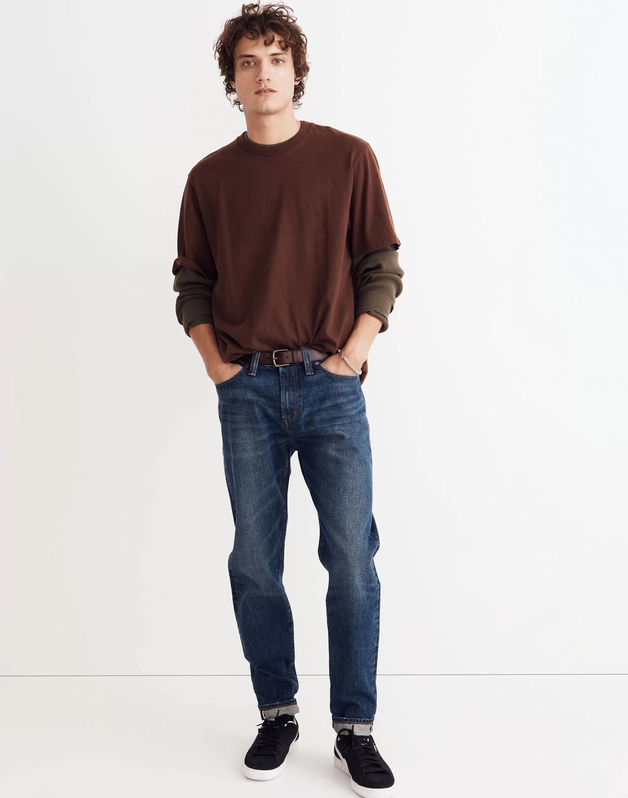 Madewell Relaxed Taper Jeans>Relaxed Taper Selvedge Jeans In Milboro Wash Millboro Wash