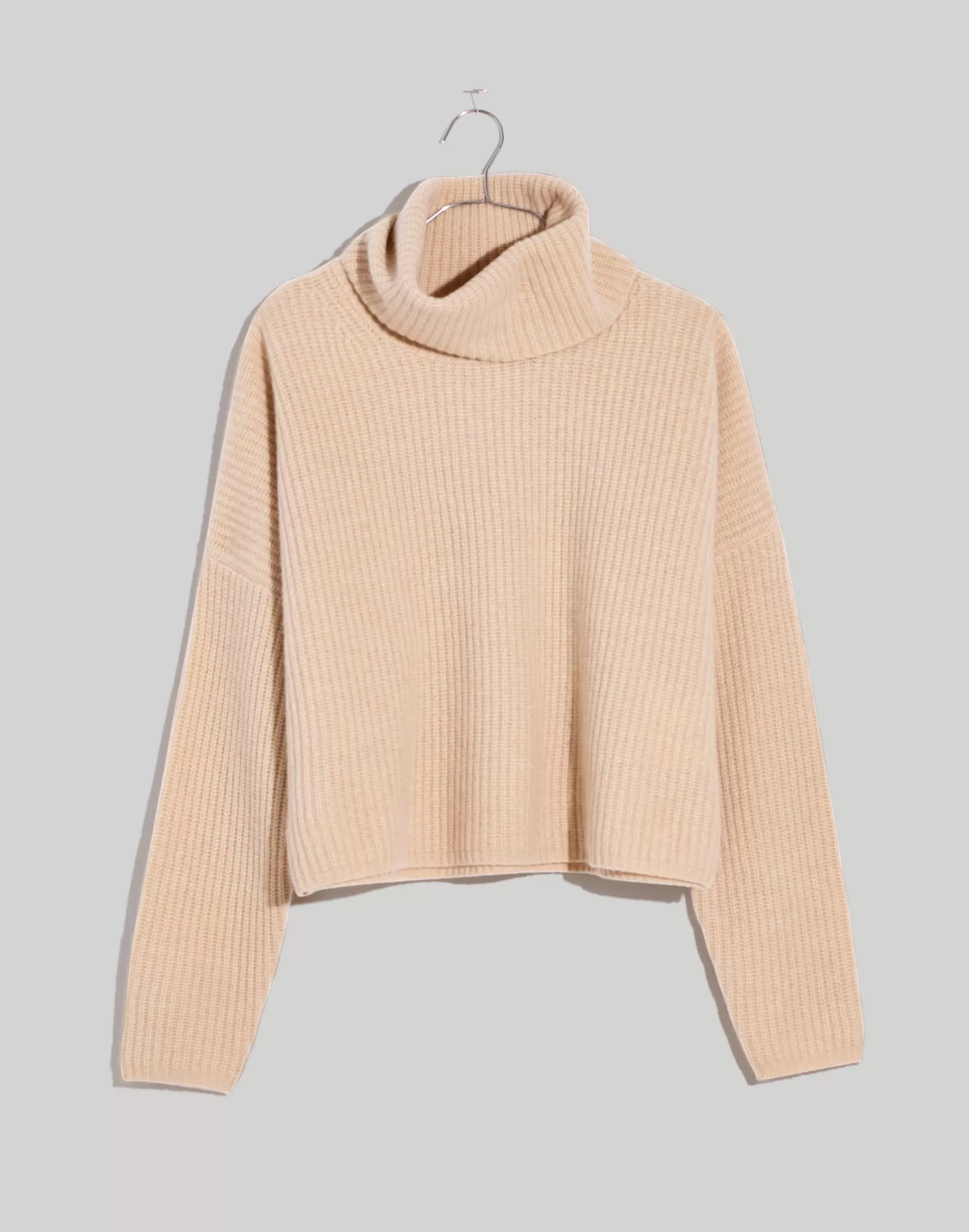 Madewell Sweaters>(Re)Sourced Cashmere Turtleneck Sweater Heather Beige