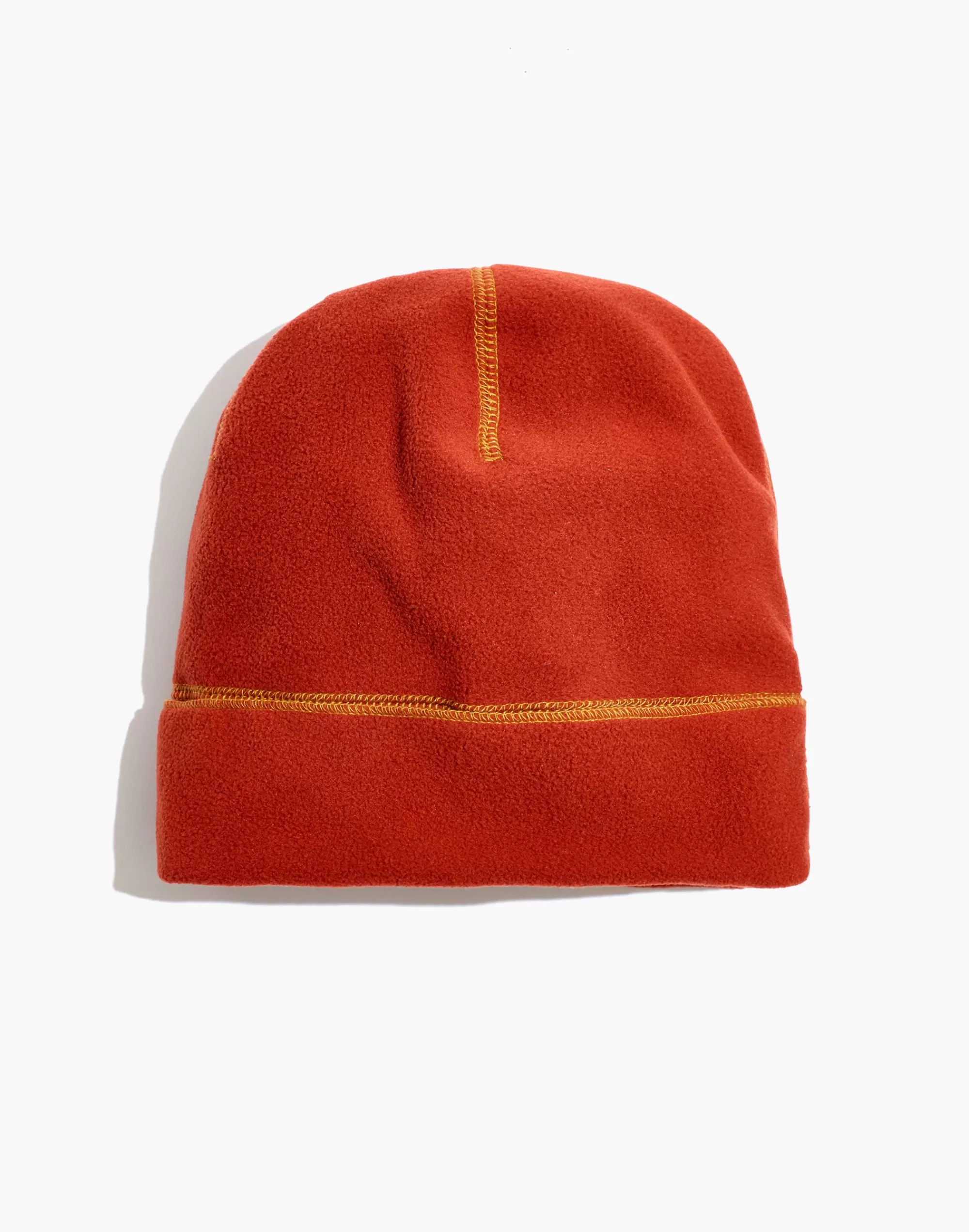 Madewell Hats>(Re)Sourced Fleece Cuffed Beanie Dusty Redwood