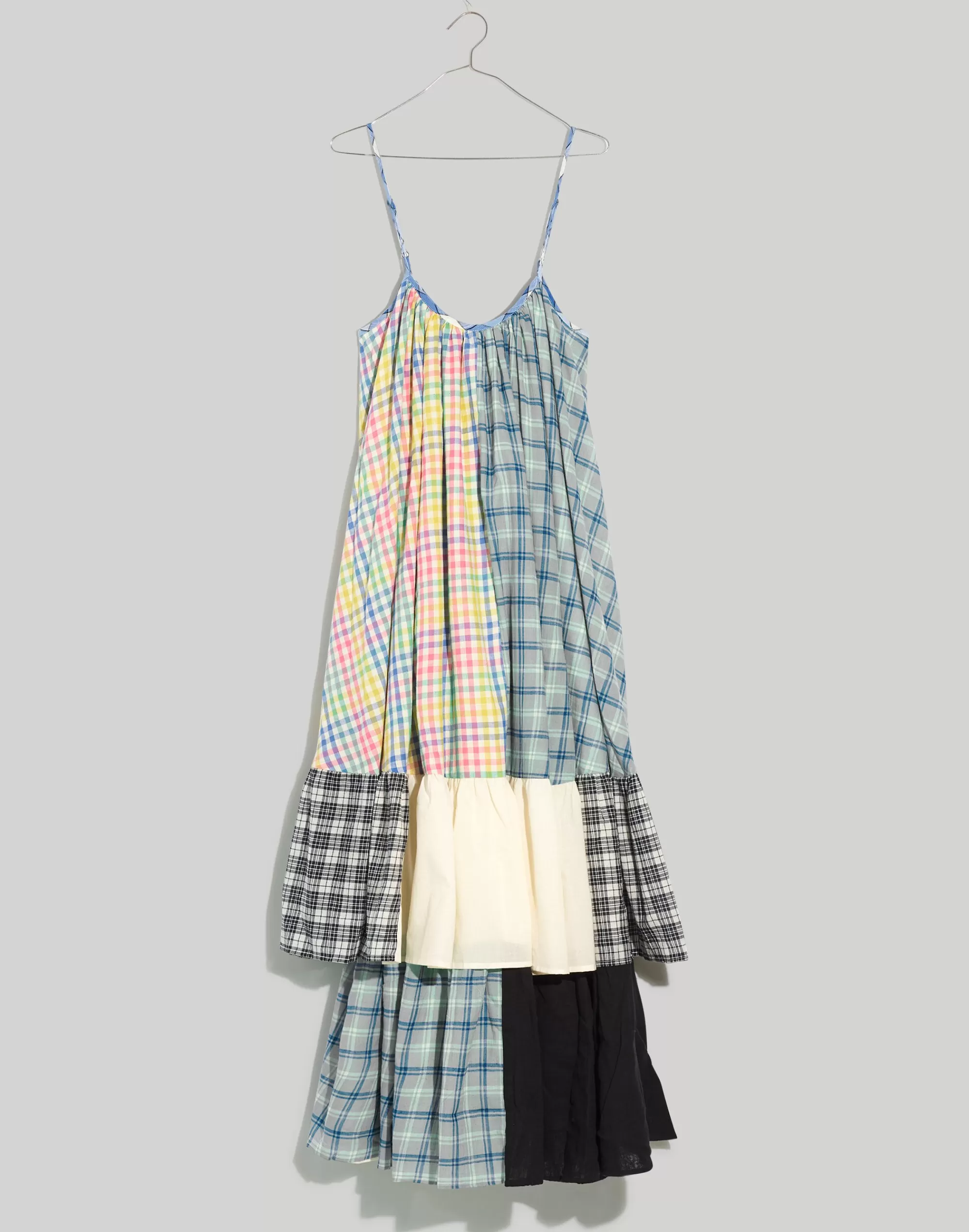 Madewell Dresses>Rujuta Sheth Plaid Patchwork Vera Maxi Dress Patched