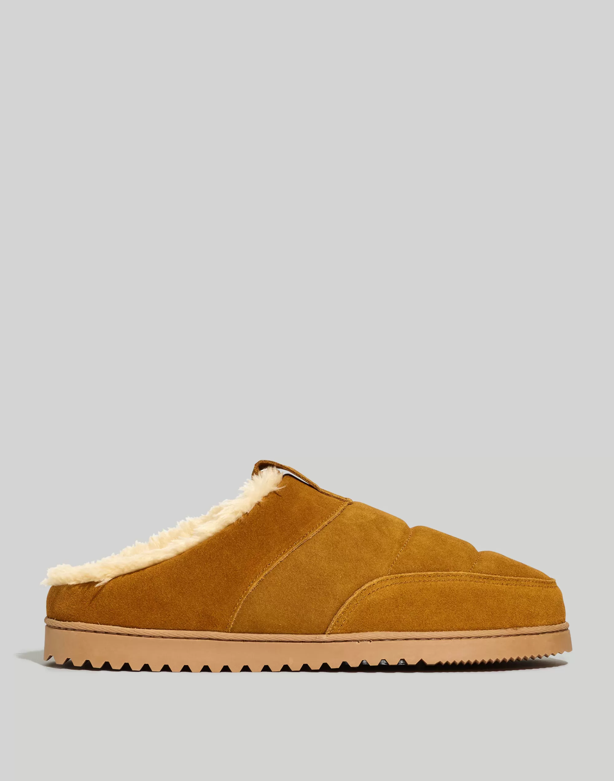 Madewell Slippers>S Suede Slippers Toffee