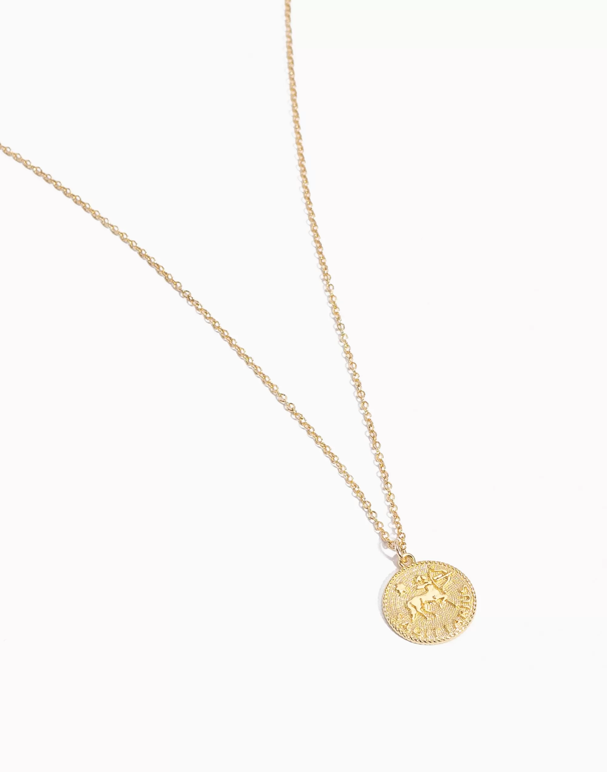 Madewell Necklaces>Sagittarius Zodiac Necklace Gold