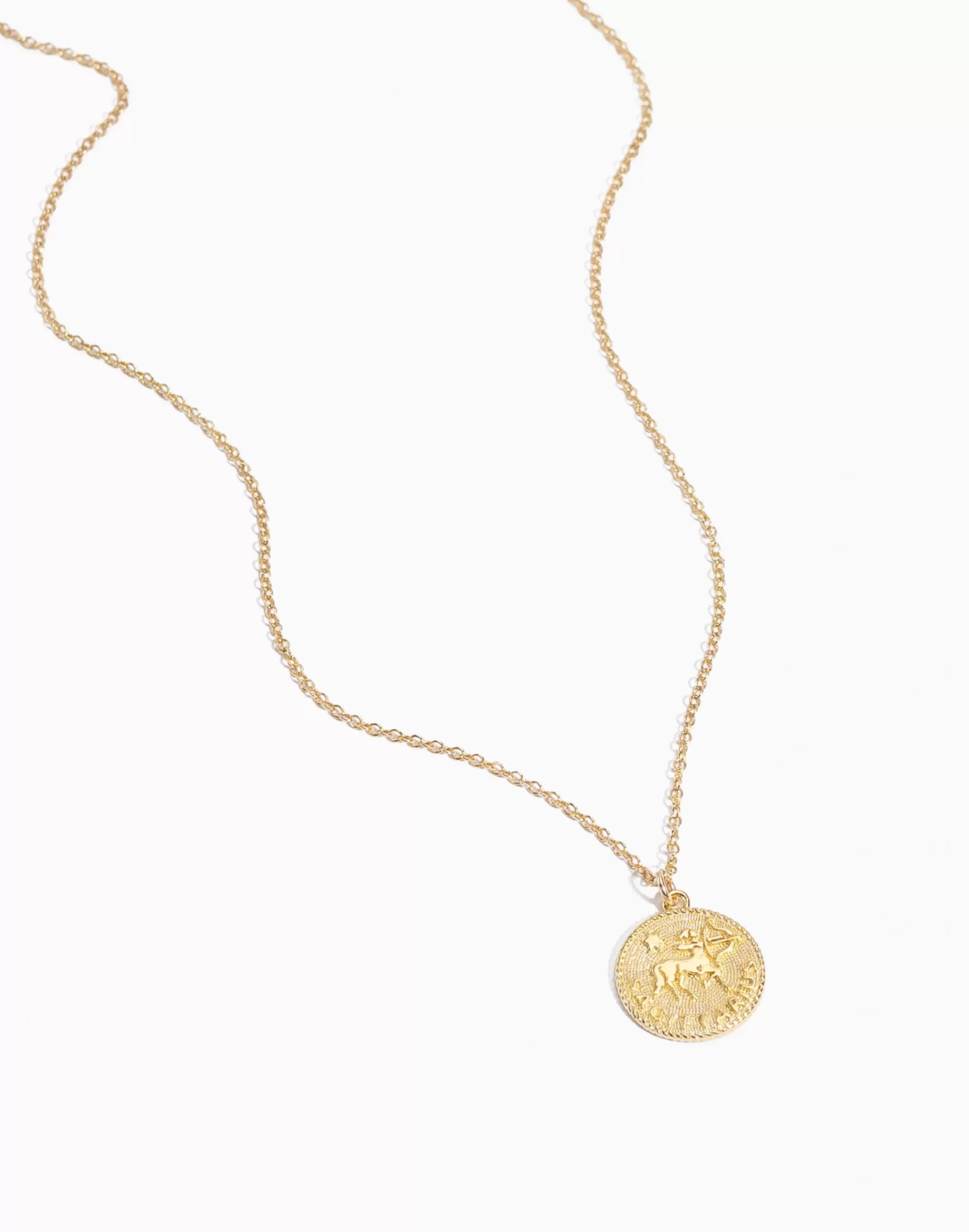 Madewell Necklaces>Sagittarius Zodiac Necklace Gold