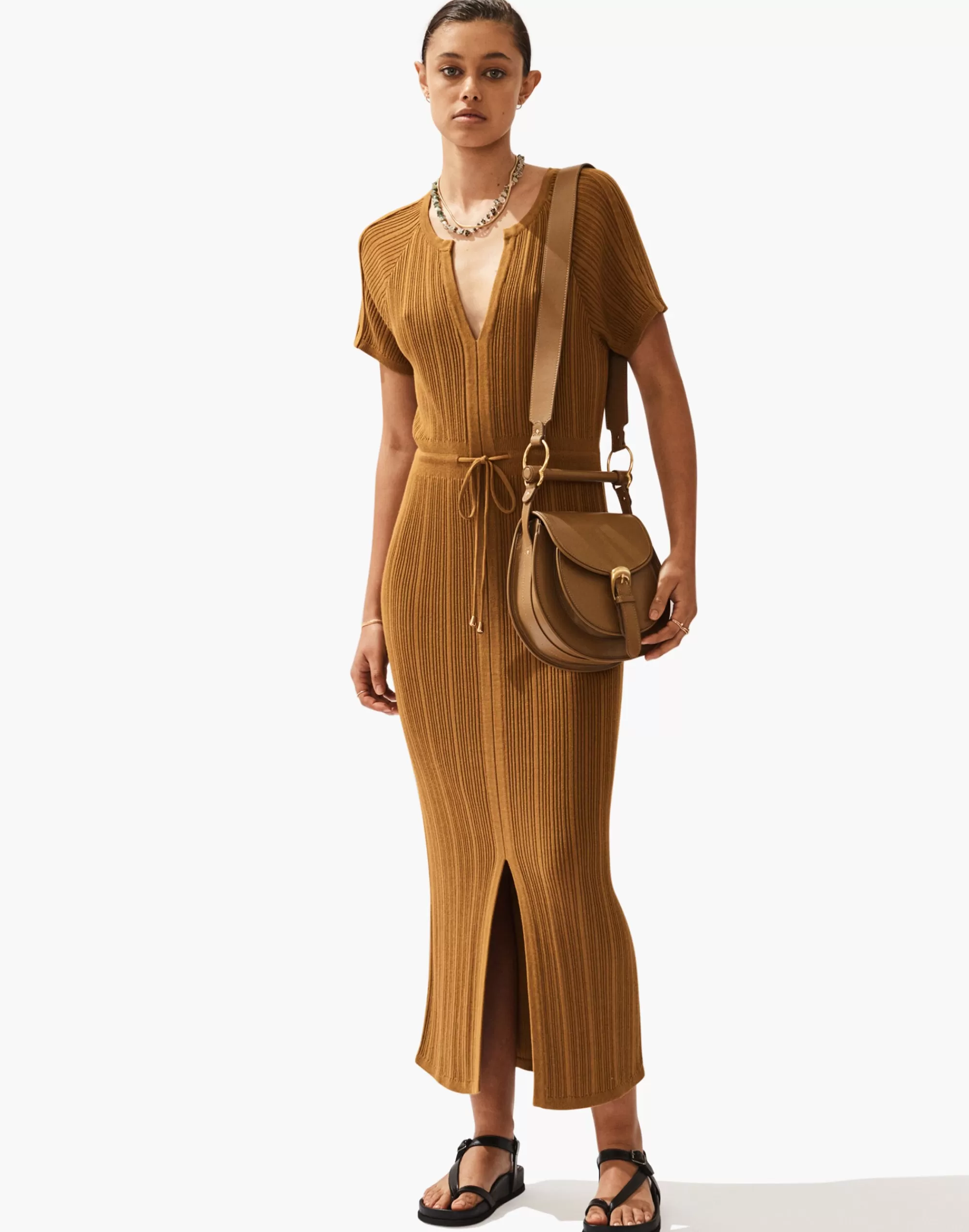 Madewell Dresses>Sancia Celoni Dress Caramel