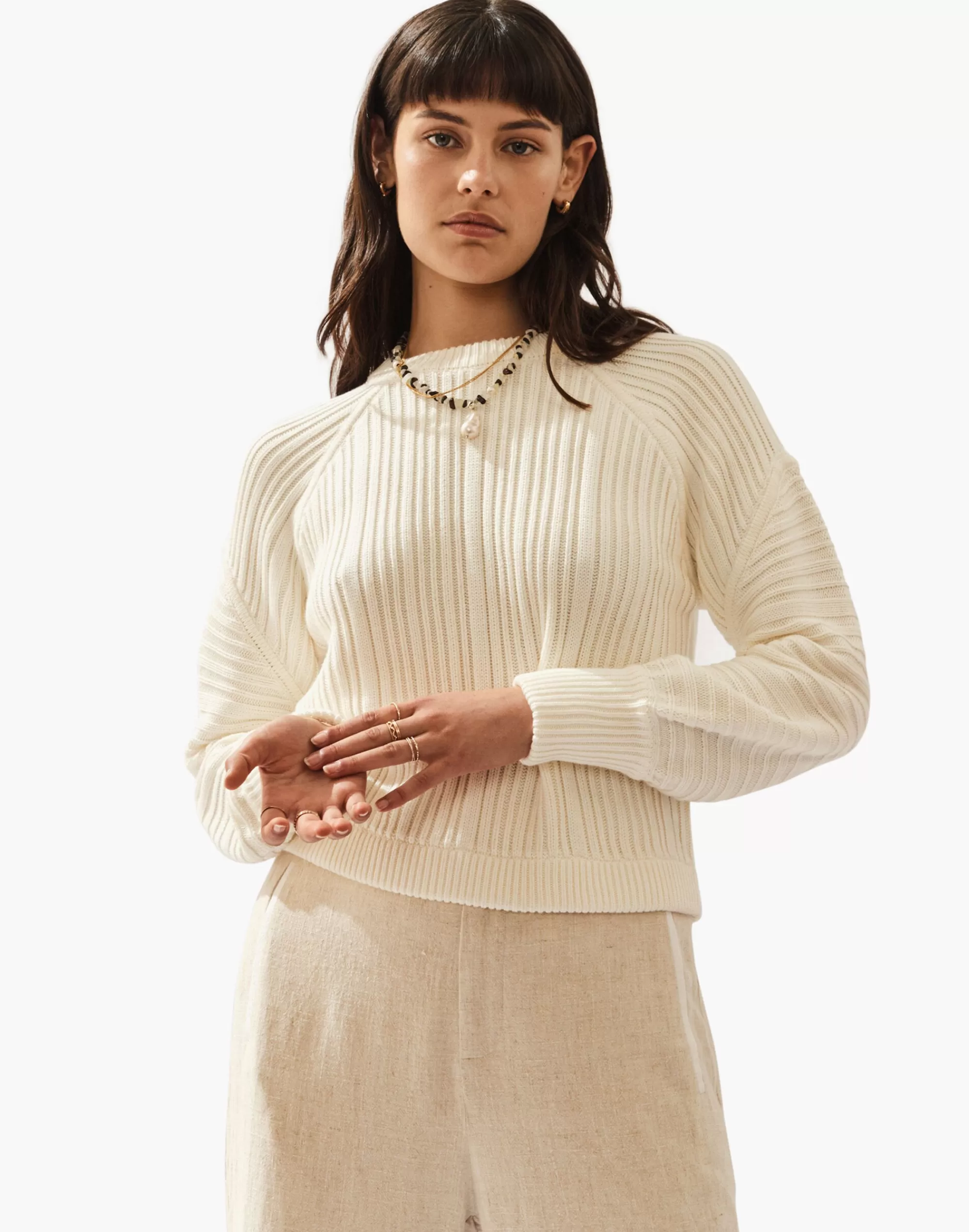 Madewell Sweaters>Sancia Epela Jumper White