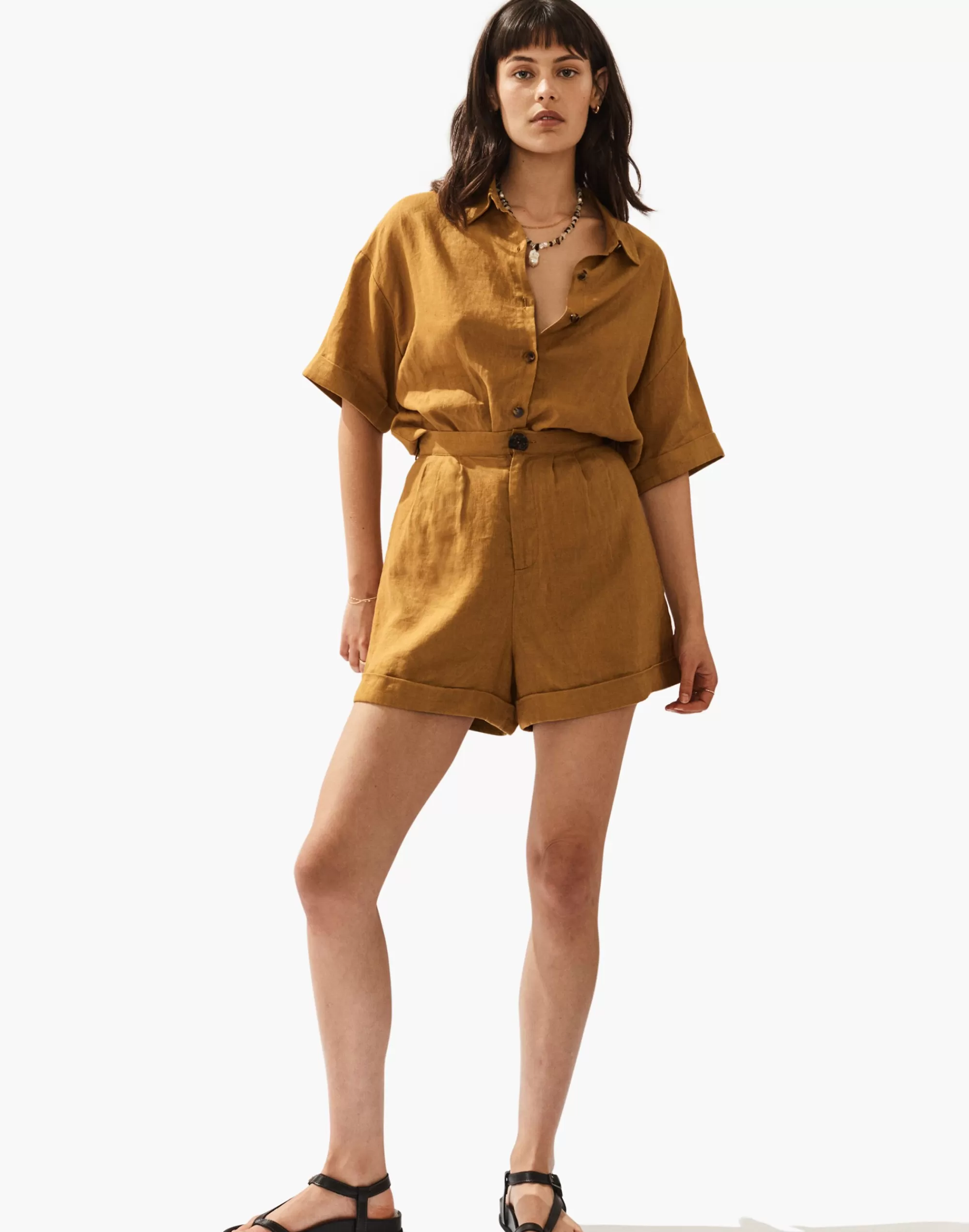 Madewell Tops & Shirts>Sancia Louailles Shirt Caramel