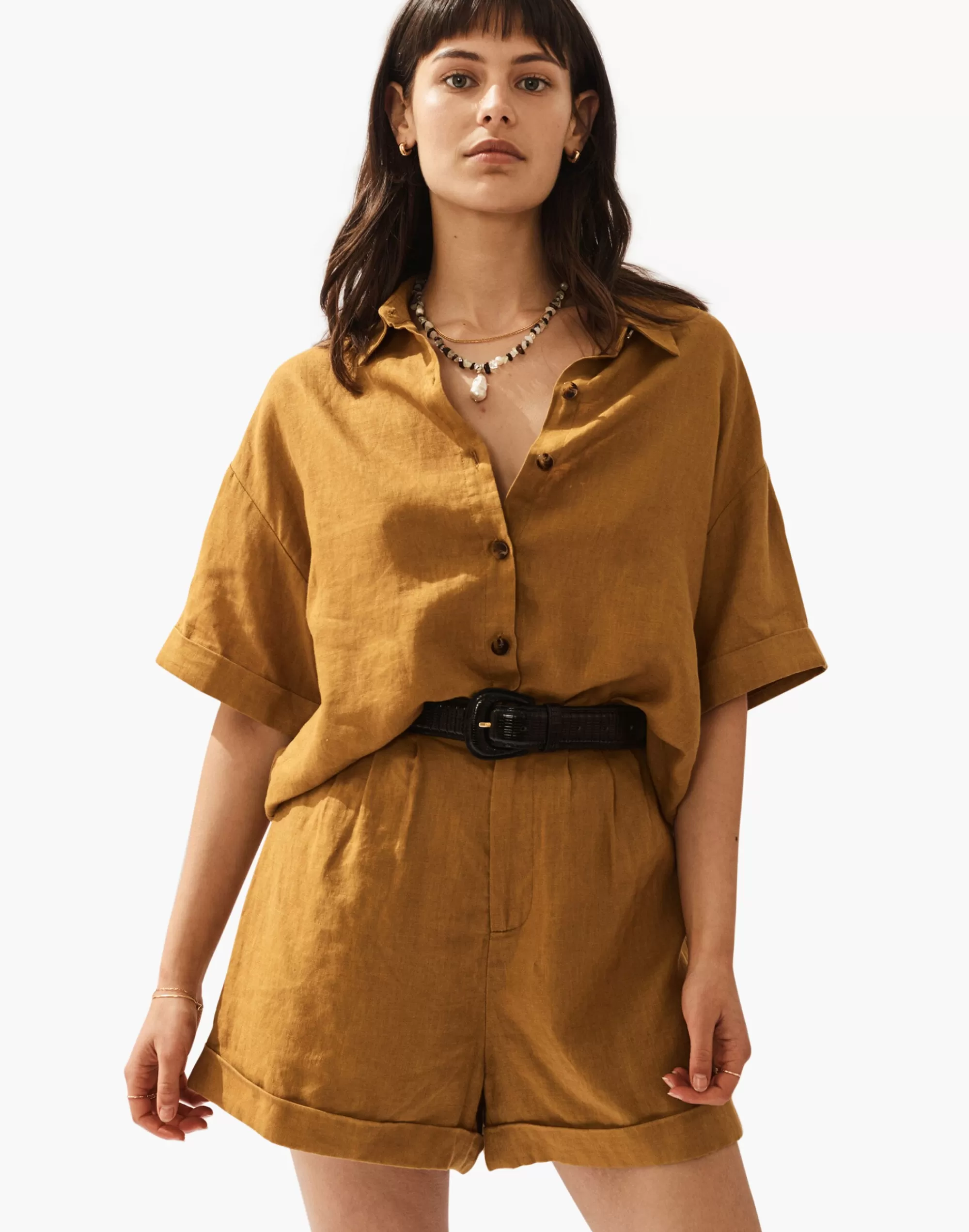 Madewell Tops & Shirts>Sancia Louailles Shirt Caramel