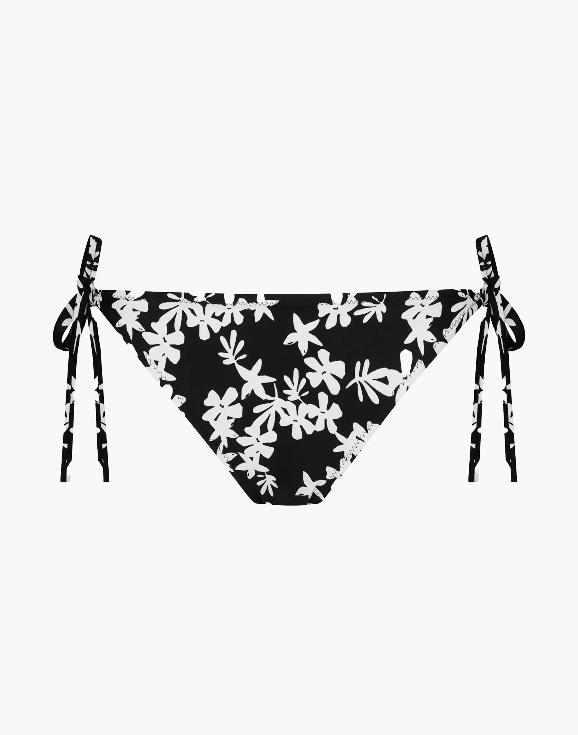 Madewell Swim>Sea Floral String Bikini Bottom Black