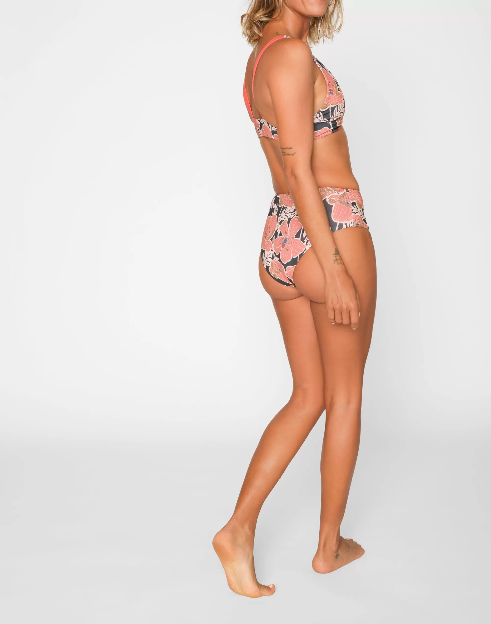 Madewell Swim>Seea Brasilia Reversible Bikini Bottom Pink Multi