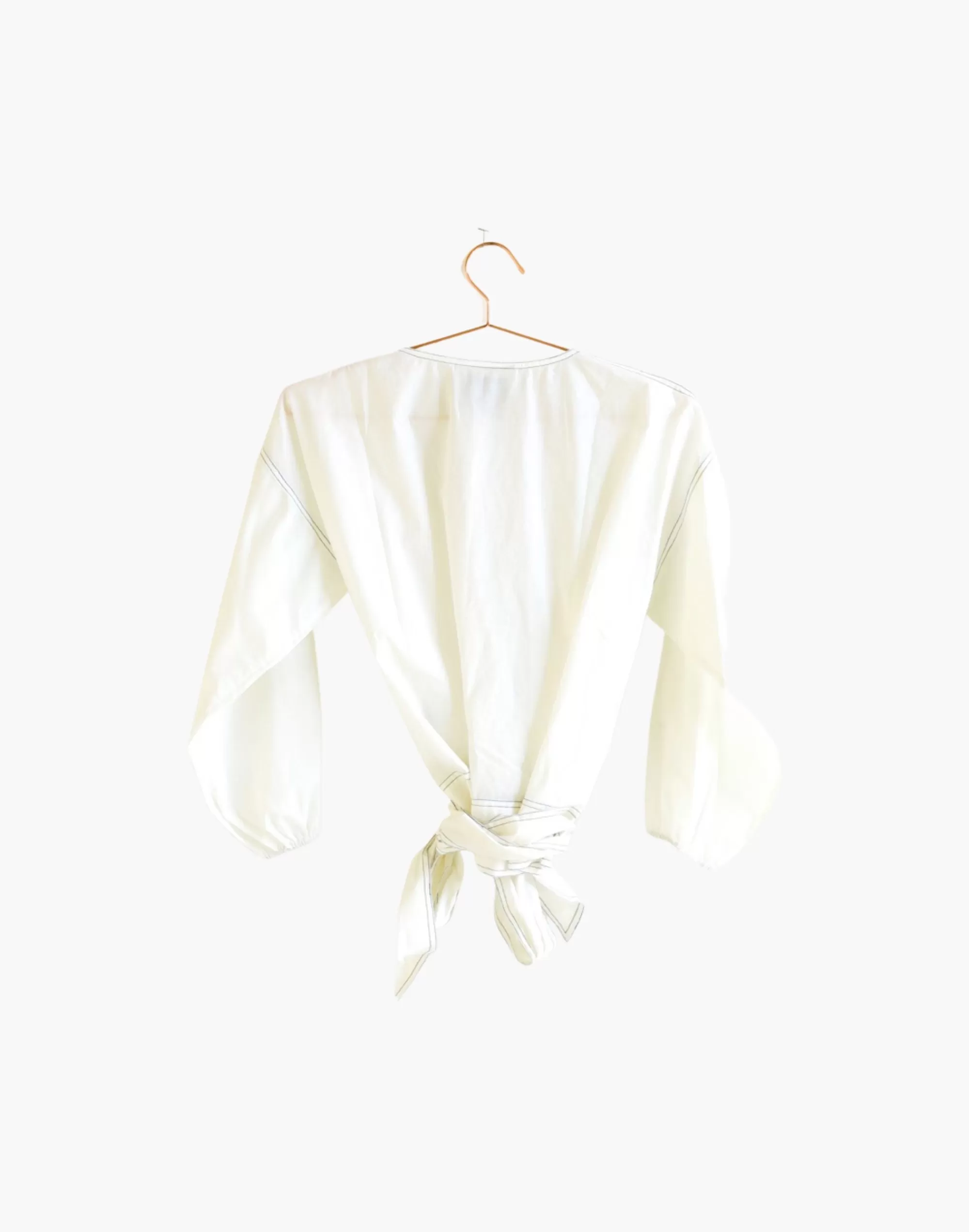 Madewell Tops & Shirts>Seek Collective Paige Top In Poplin White