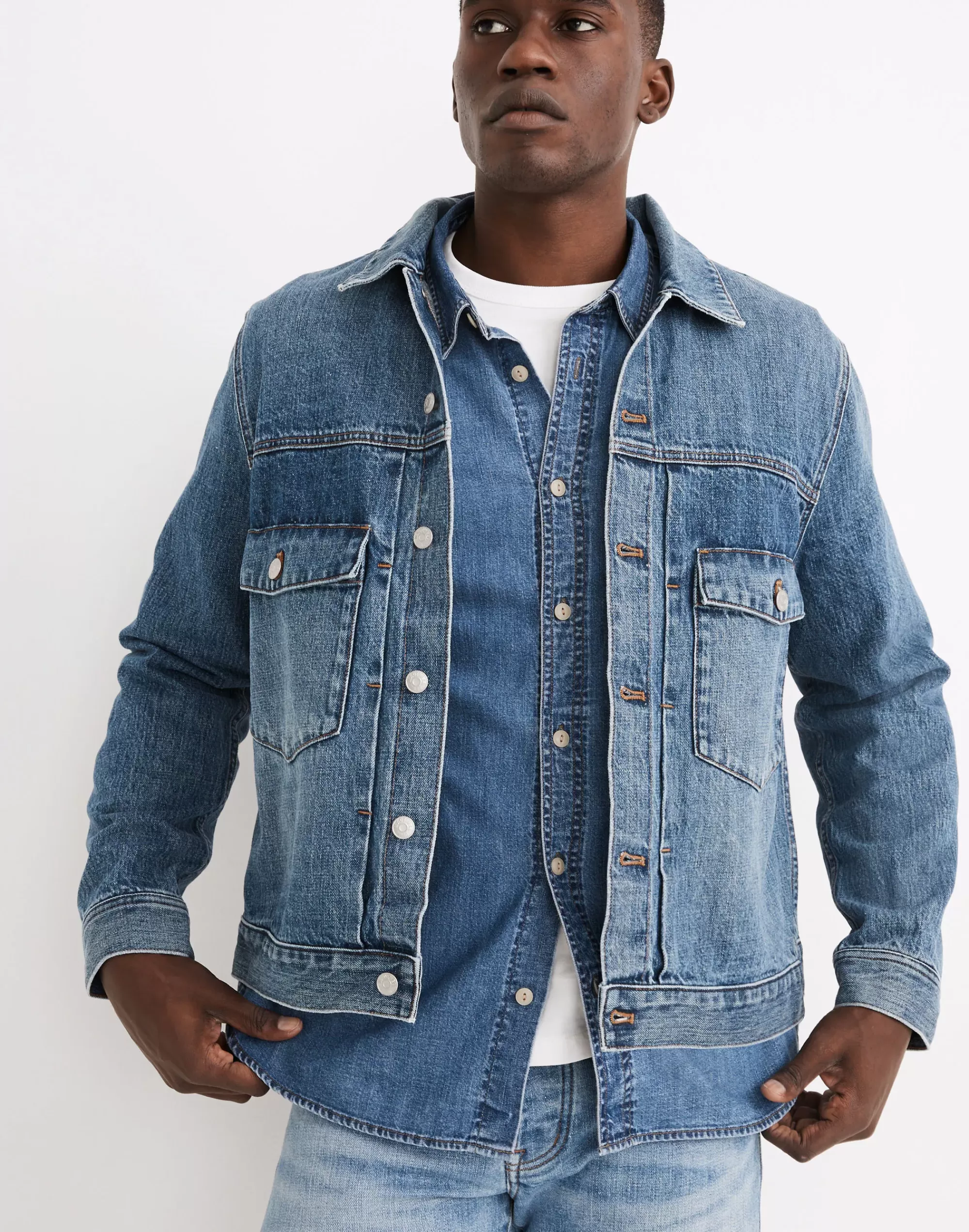 Madewell Jackets>Selvedge Trucker Jean Jacket In Hyland Wash