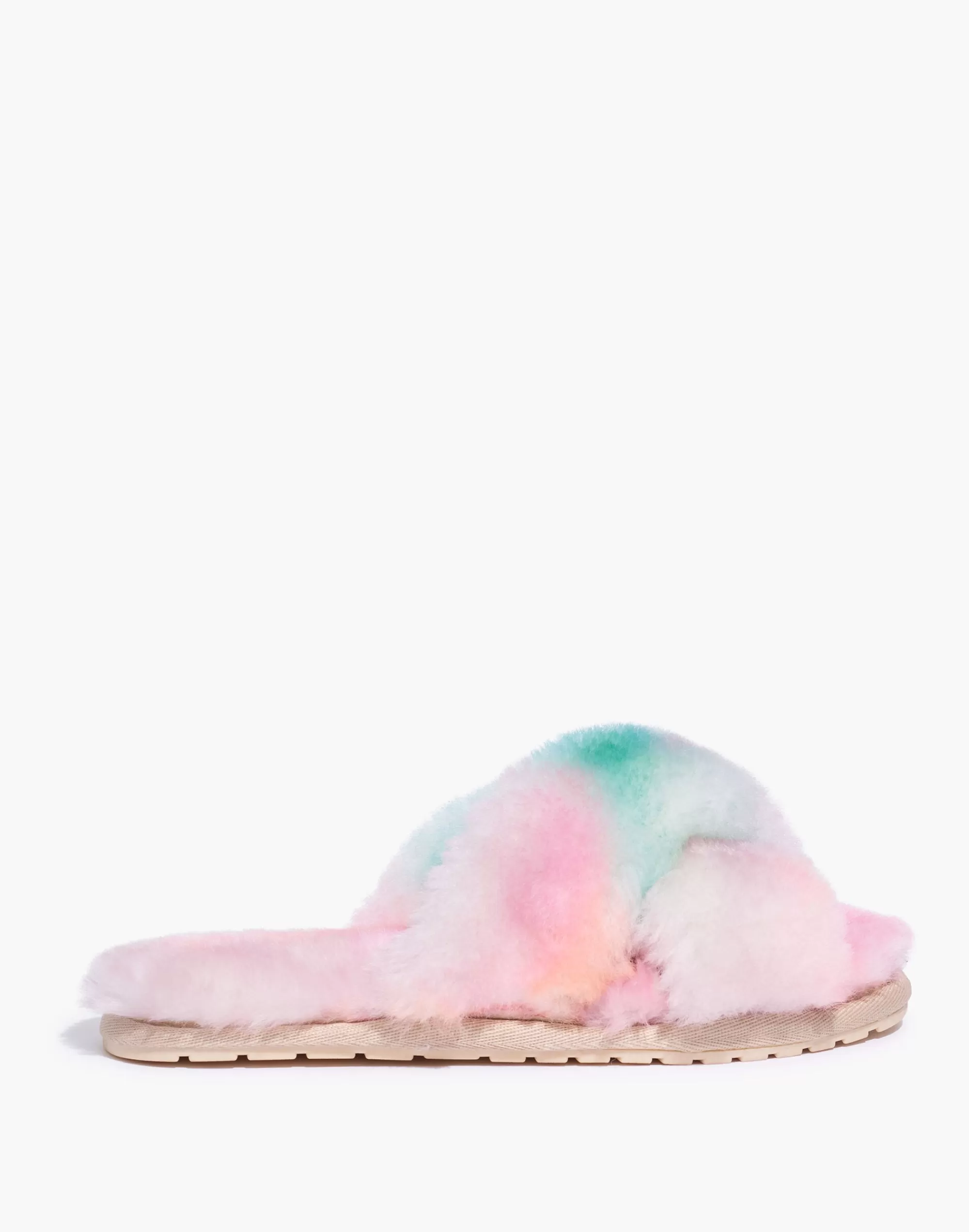 Madewell Slippers>Shearling Mayberry Tie-Dye Slippers Fairy Floss