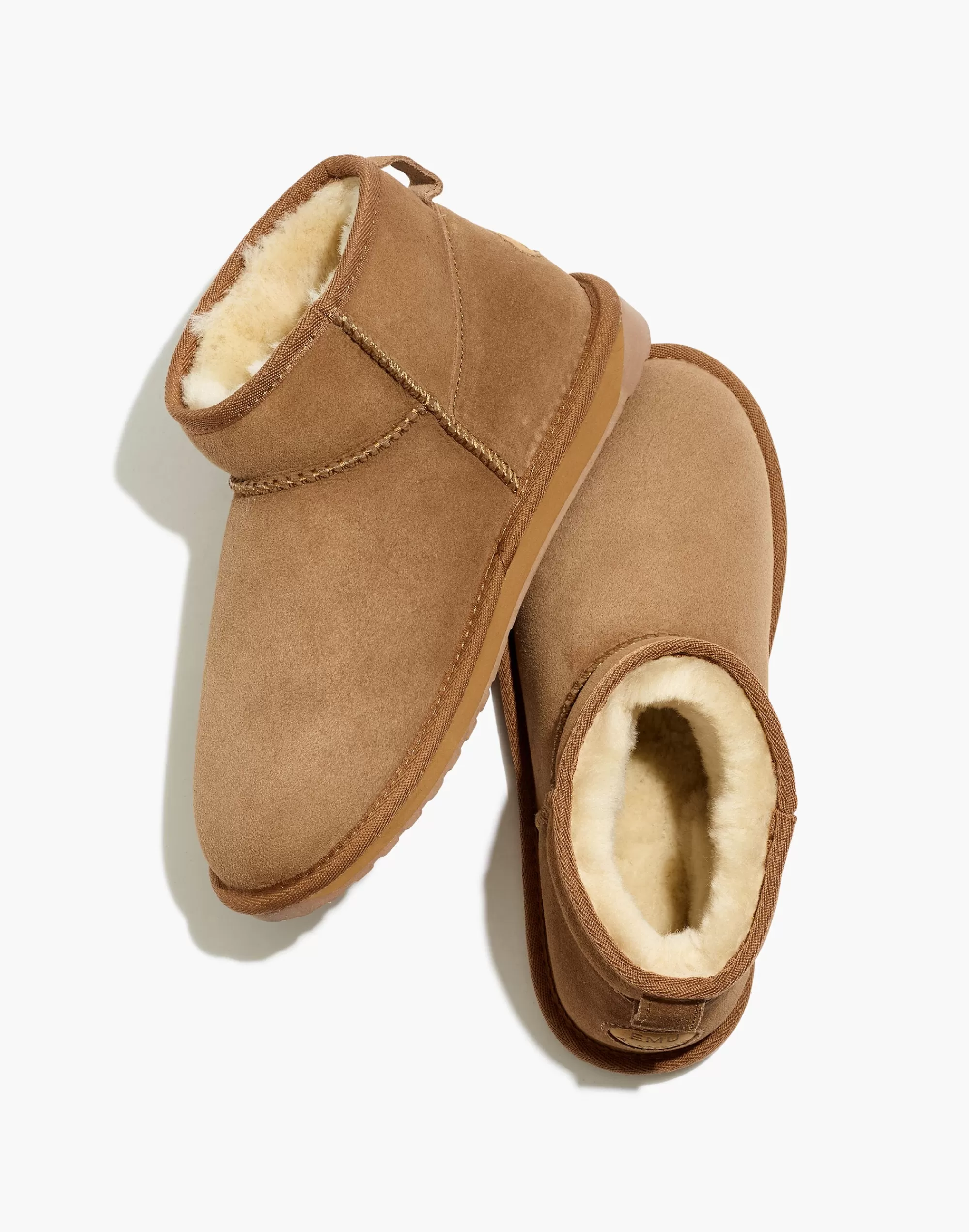 Madewell Boots>Shearling Stinger Micro Boots Chestnut