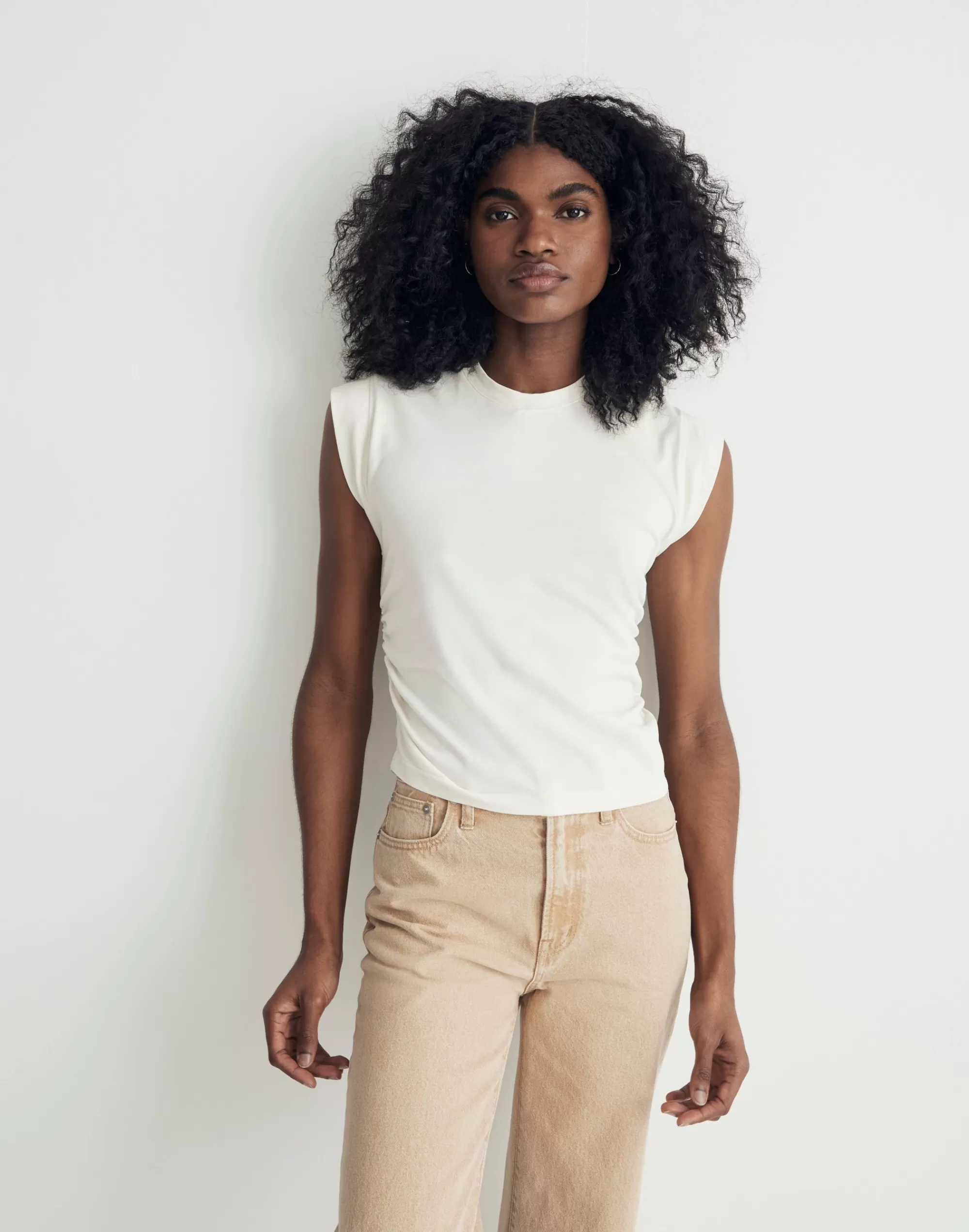 Madewell Tees>Side-Cinch Muscle Tee Lighthouse