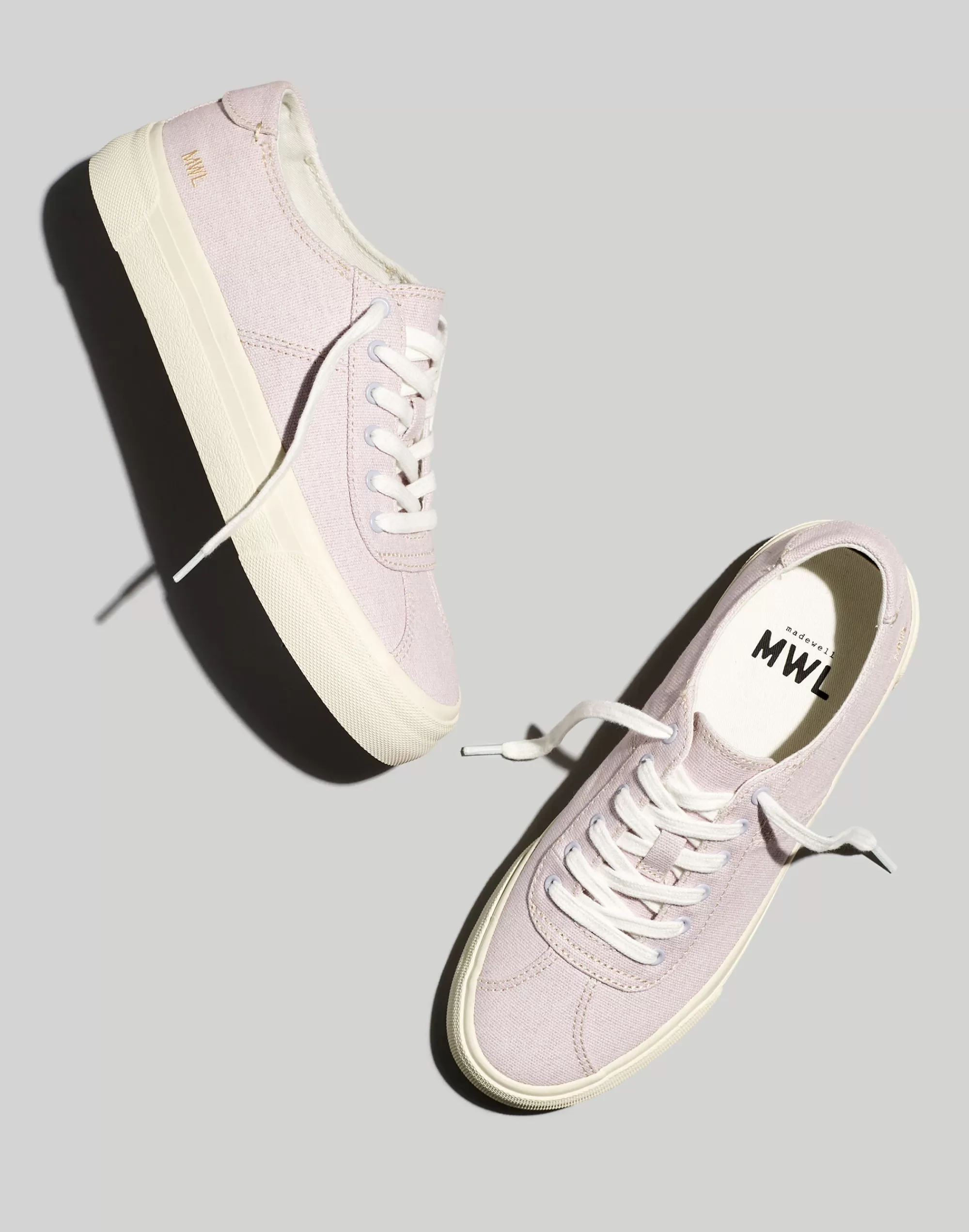 Madewell Sneakers>Sidewalk Low-Top Sneakers In Canvas Dusty Lavender