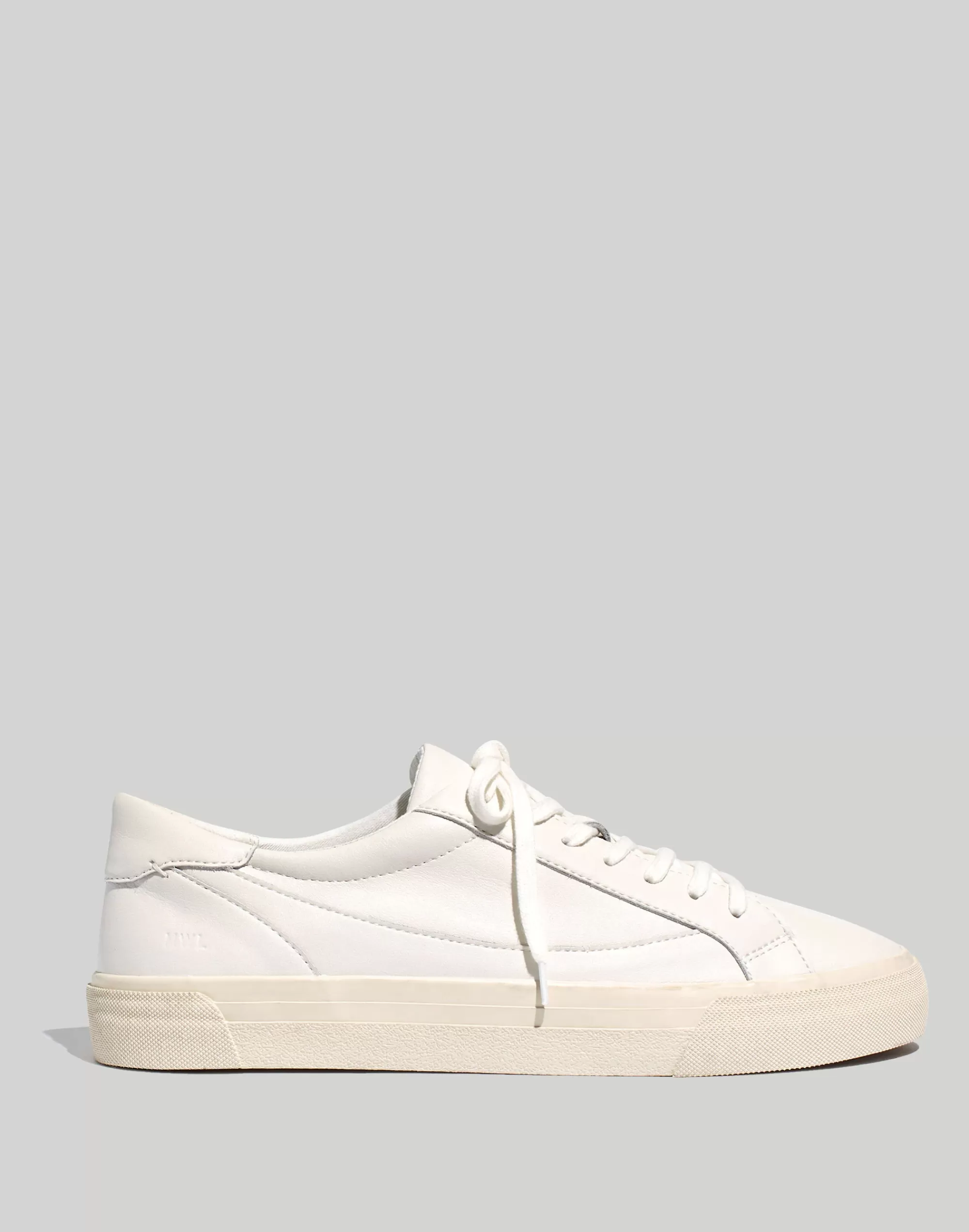 Madewell Sneakers>Sidewalk Low-Top Sneakers In Leather Pale Parchment