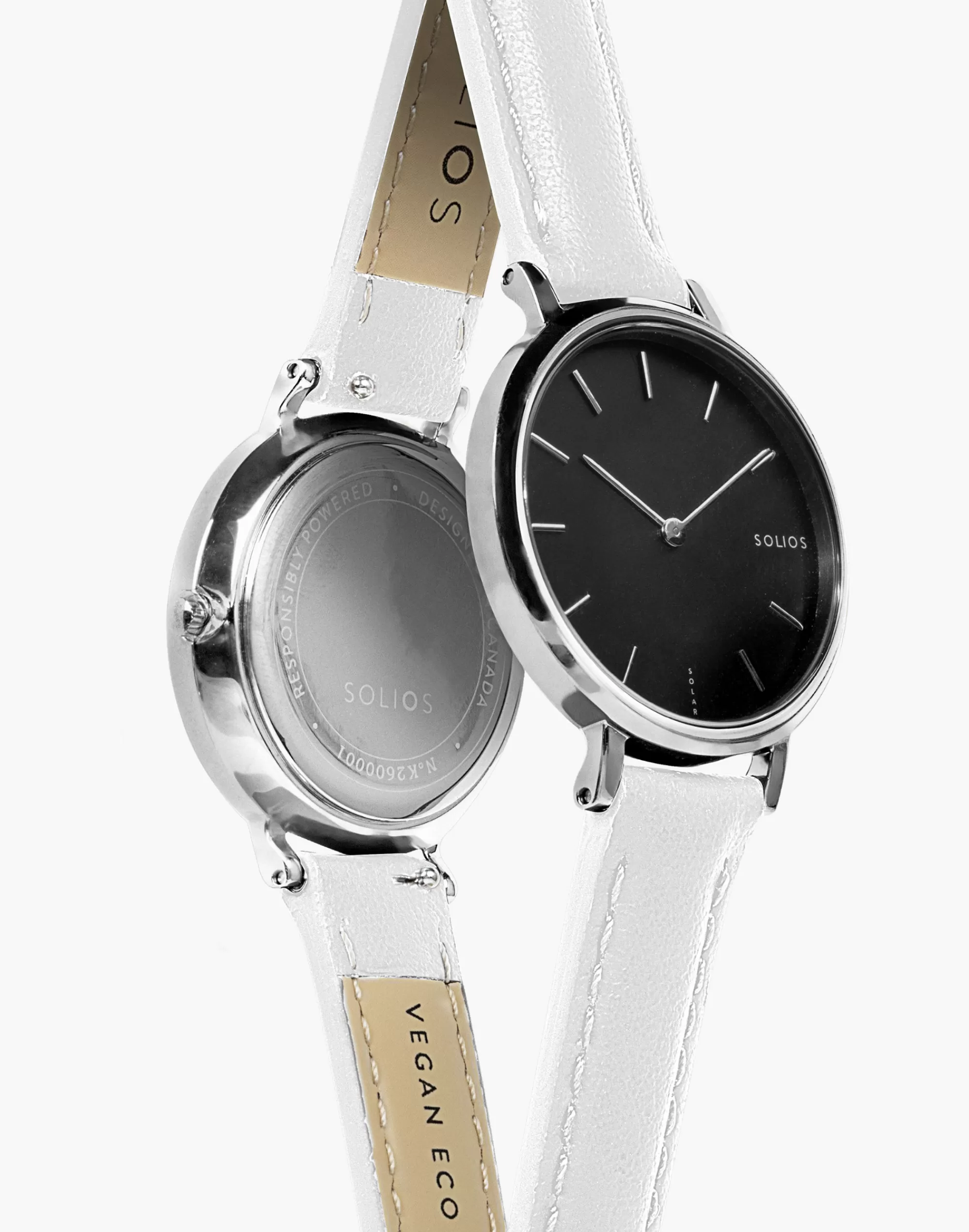 Madewell Watches>Silver Case White