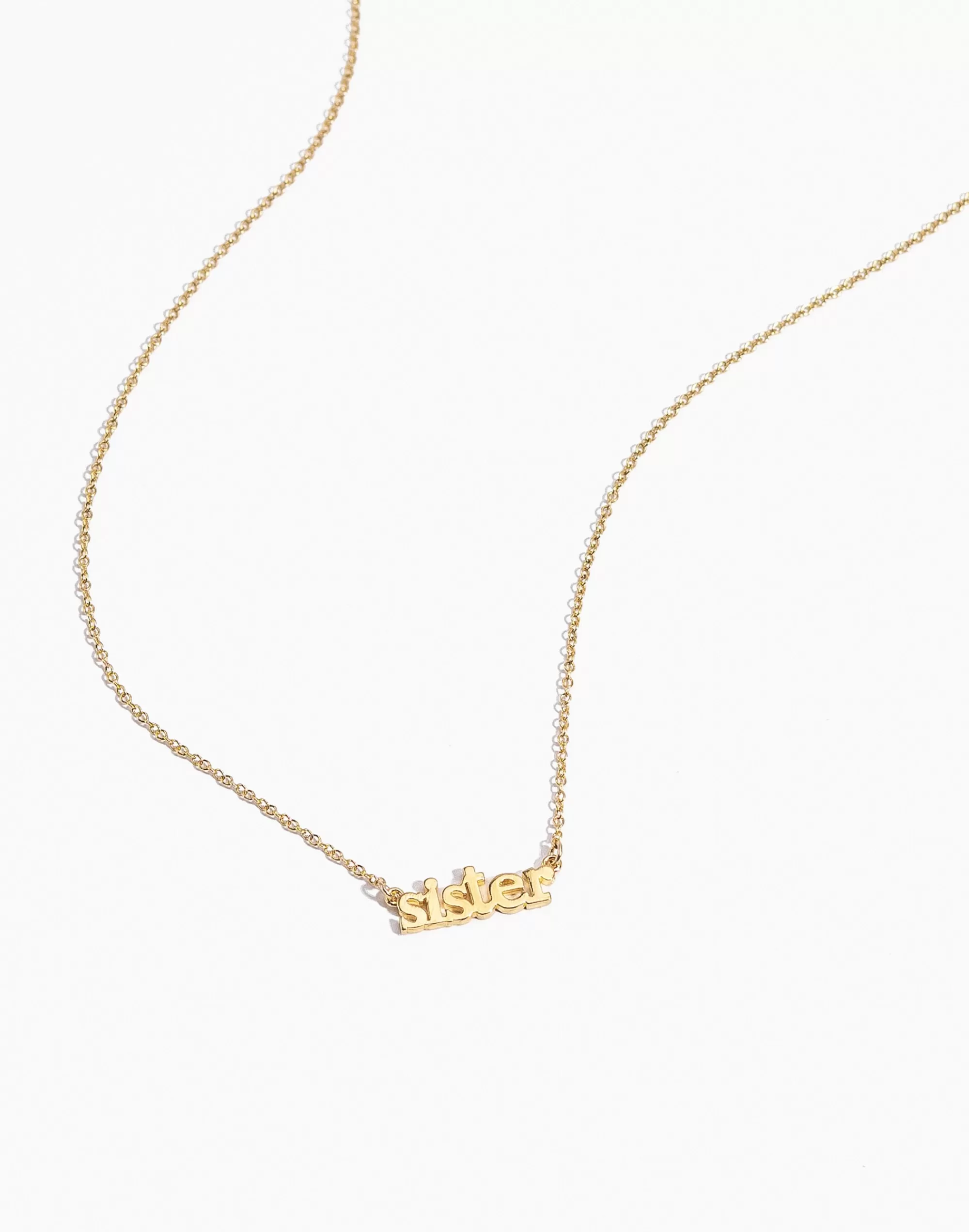 Madewell Jewelry>Sister Necklace Gold