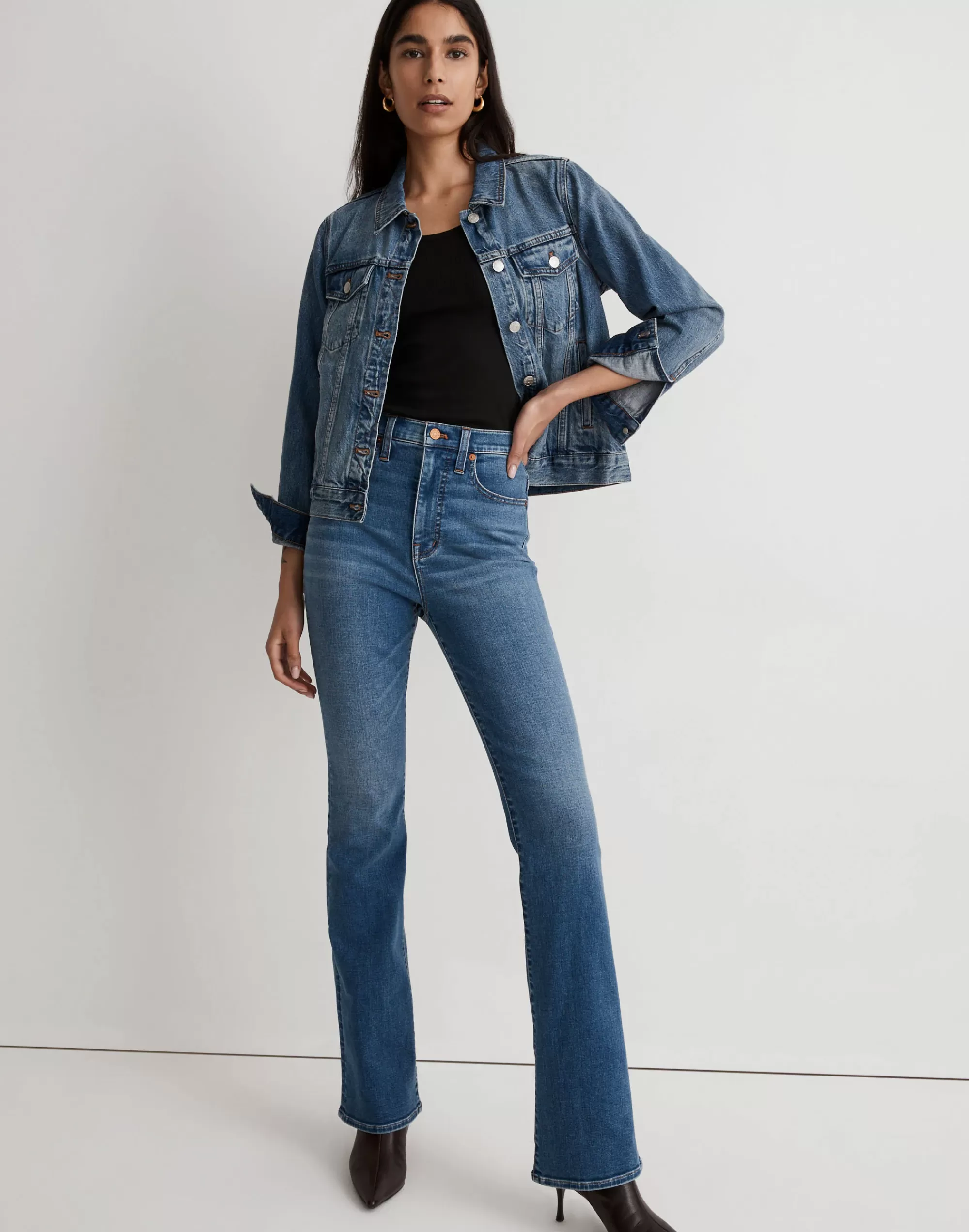 Madewell Jeans>Skinny Flare Jeans In Elevere Wash