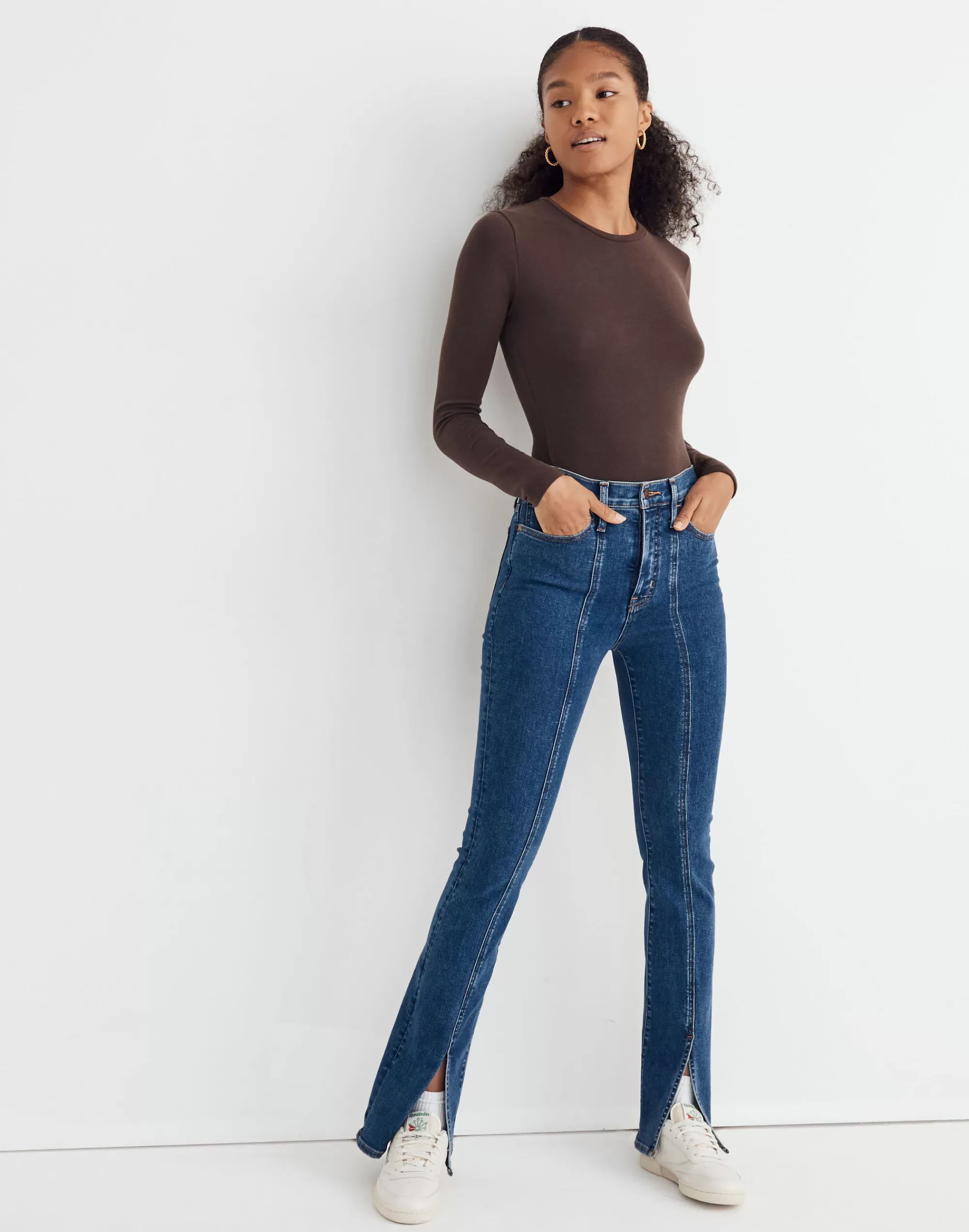 Madewell Flare Jeans>Skinny Flare Jeans In : Seamed Edition Sevier Wash