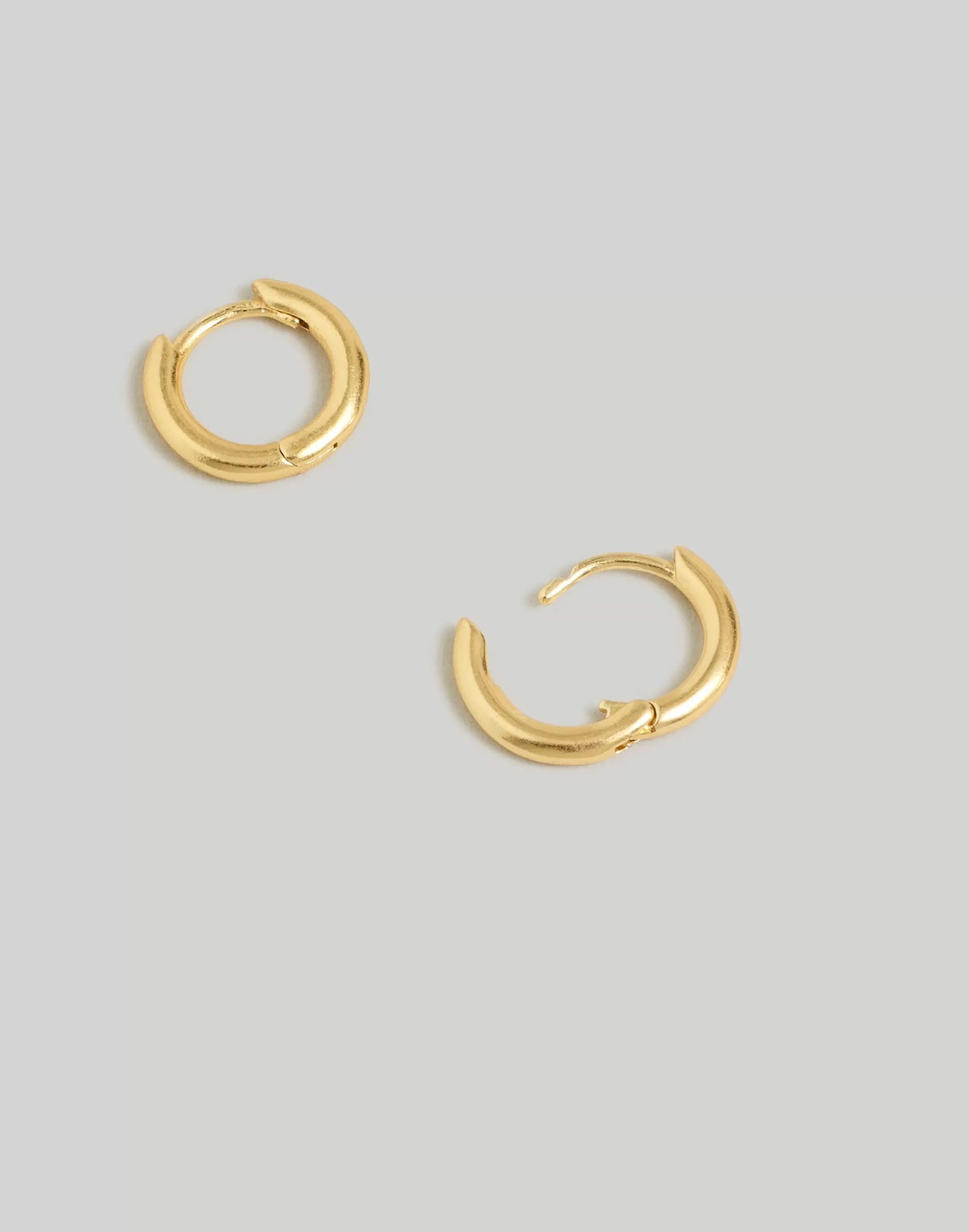 Madewell Earrings>Skinny Huggie Hoop Earrings Vintage Gold