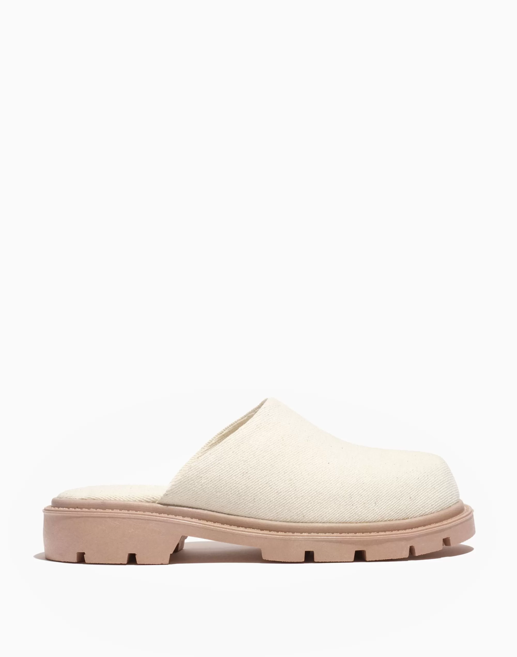 Madewell Flats>Small Lot Lug Sole Clog Shoe Natural