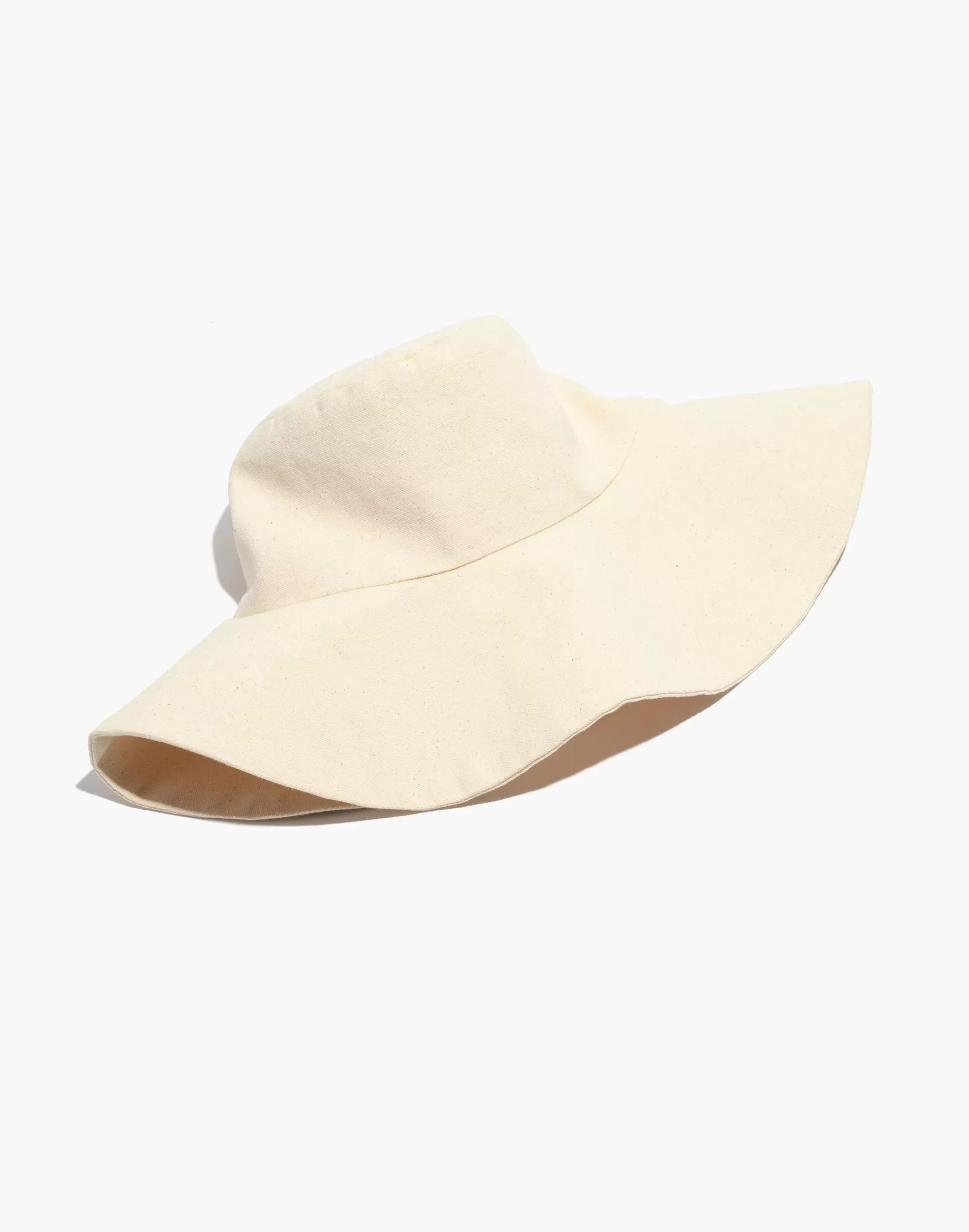 Madewell Hats>Small Lot Wide Brim Canvas Hat Natural