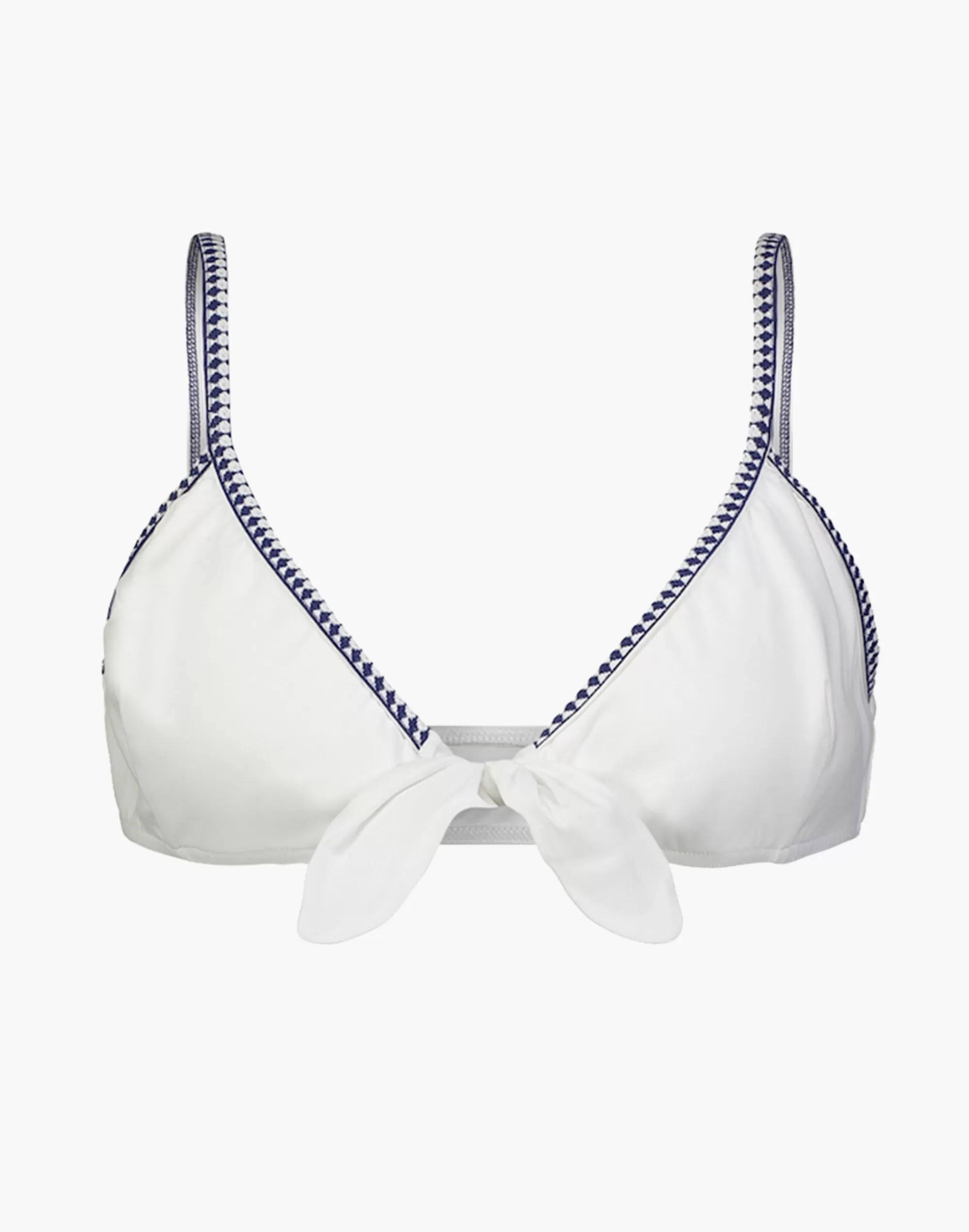 Madewell Swim>Sofia Tie-Front Bikini Top White