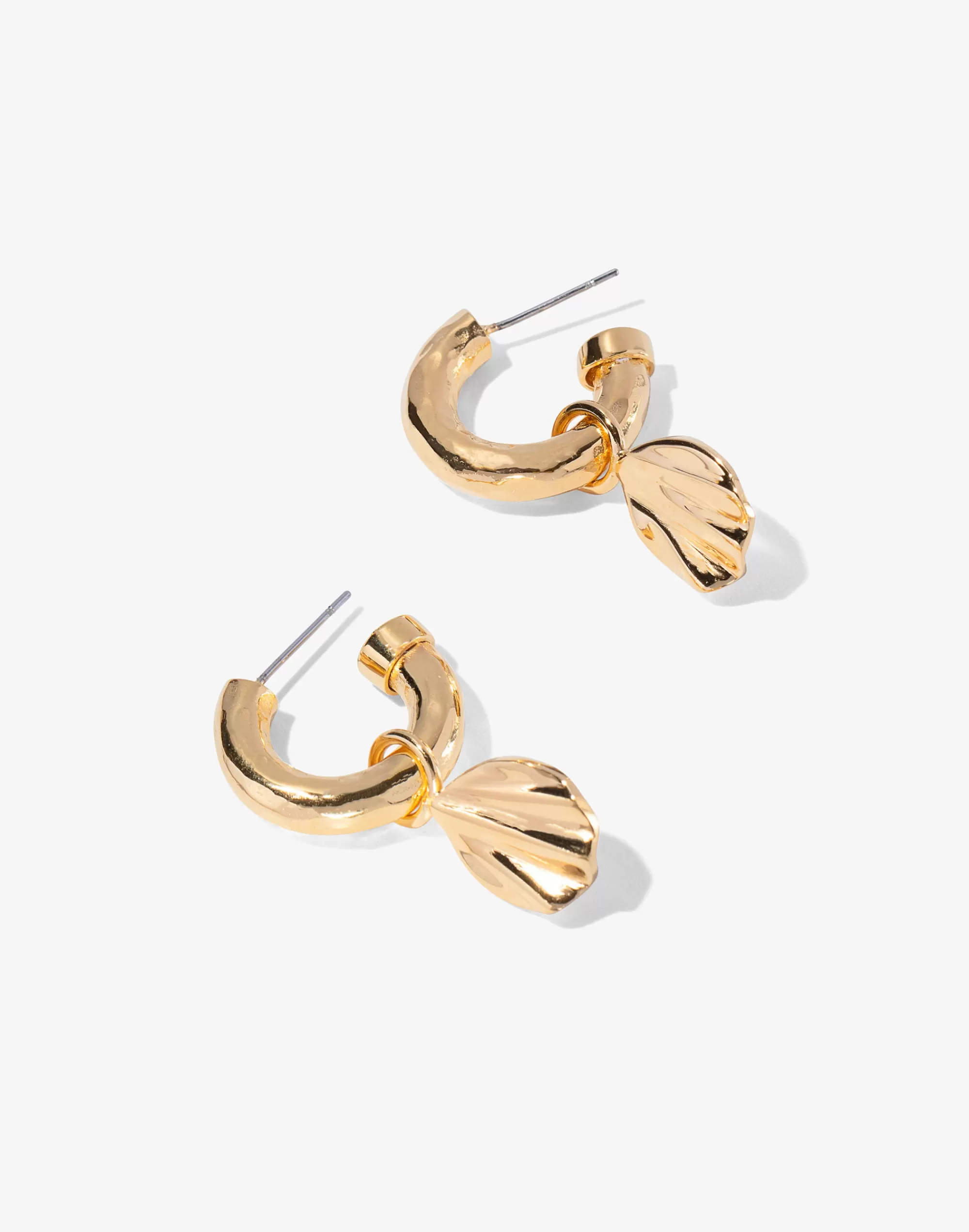 Madewell Earrings>Soko Bidu Charm Hoop Gold